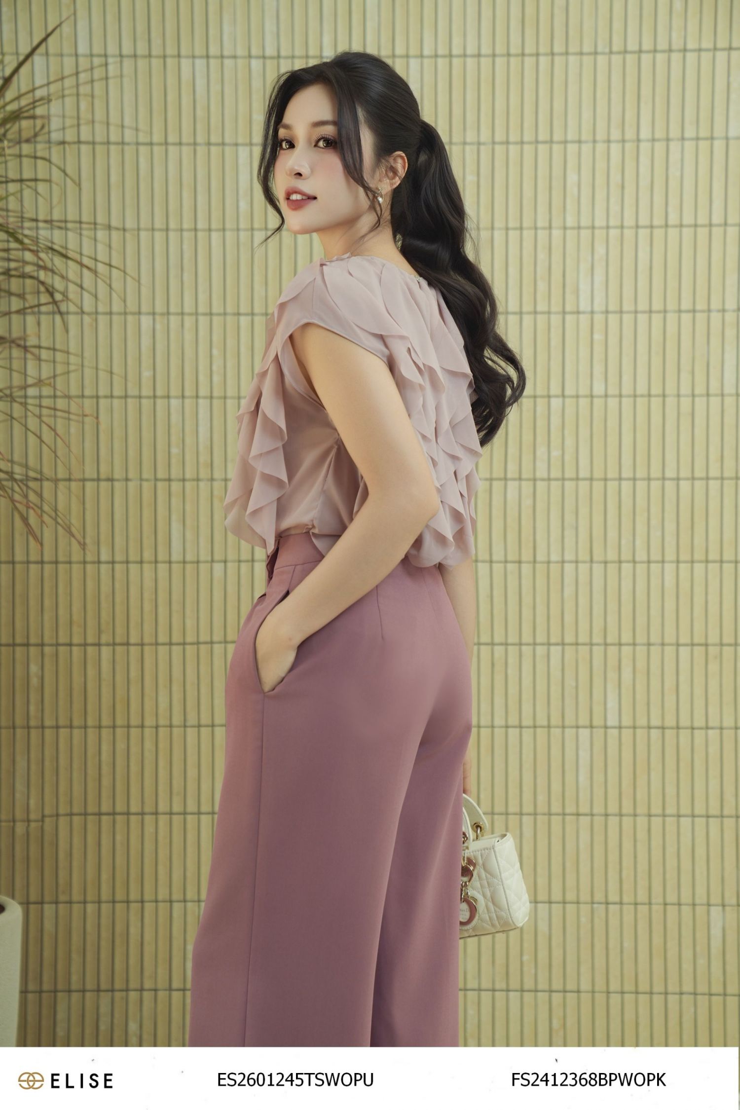 ÁO CHIFFON TÍM BÈO THÂN