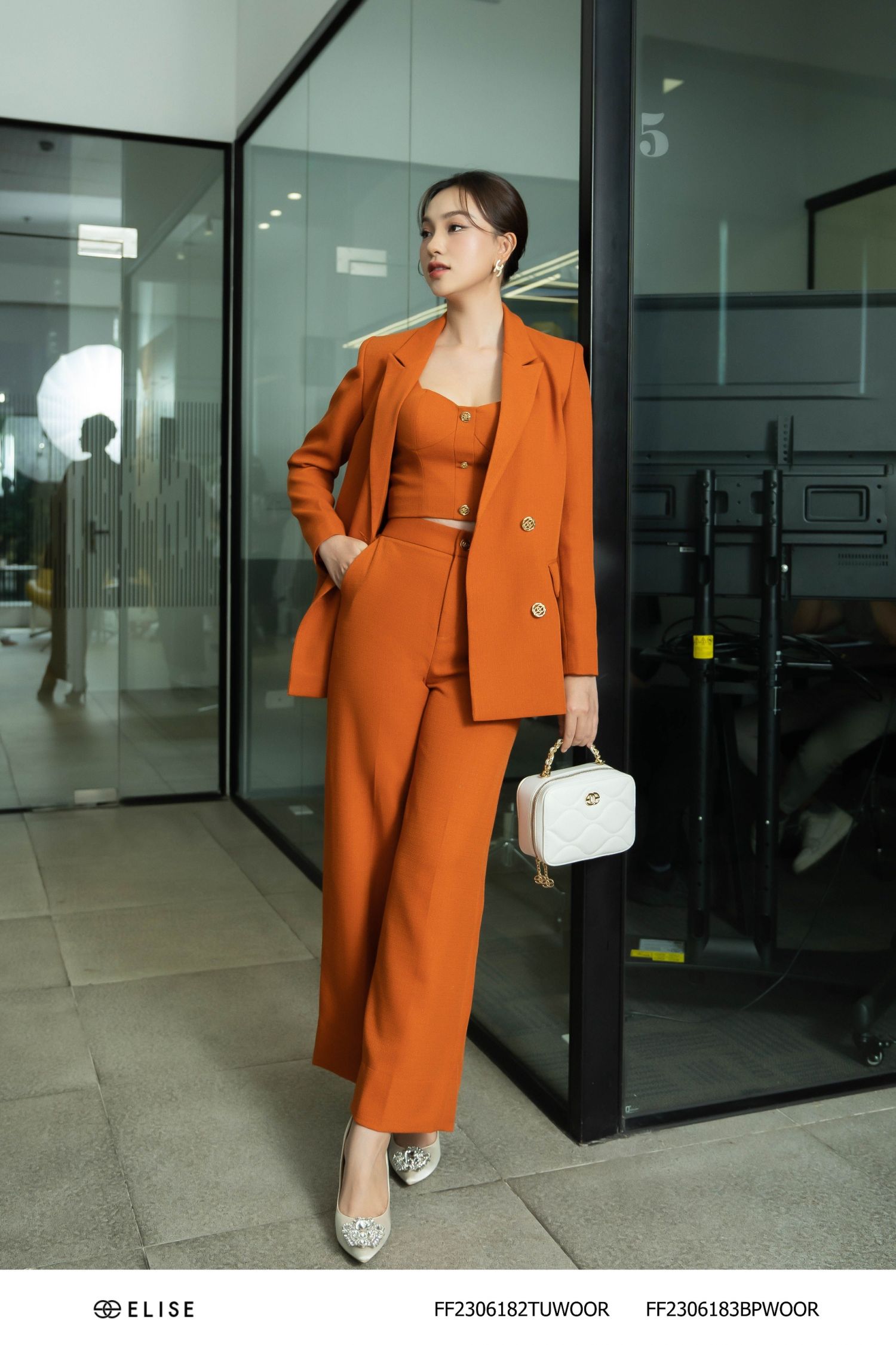VEST TWEED KT CAM TÚI ỐP