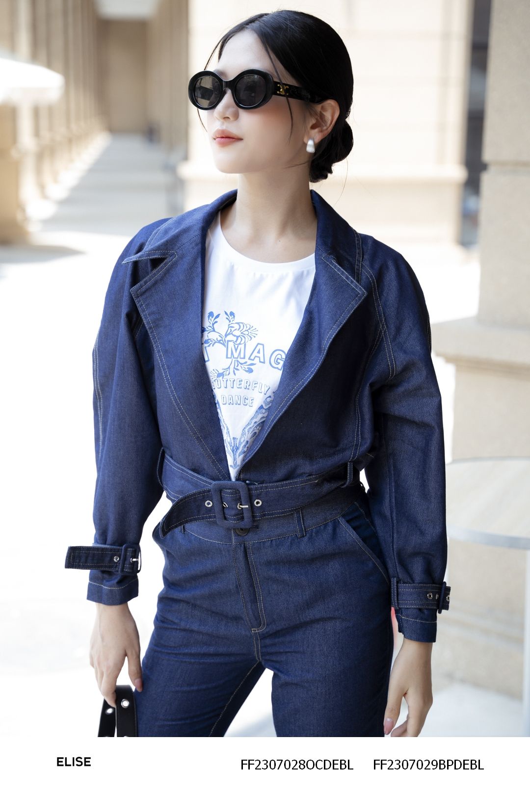 ÁO KHOÁC JEANS KT XANH ĐAI GẤU