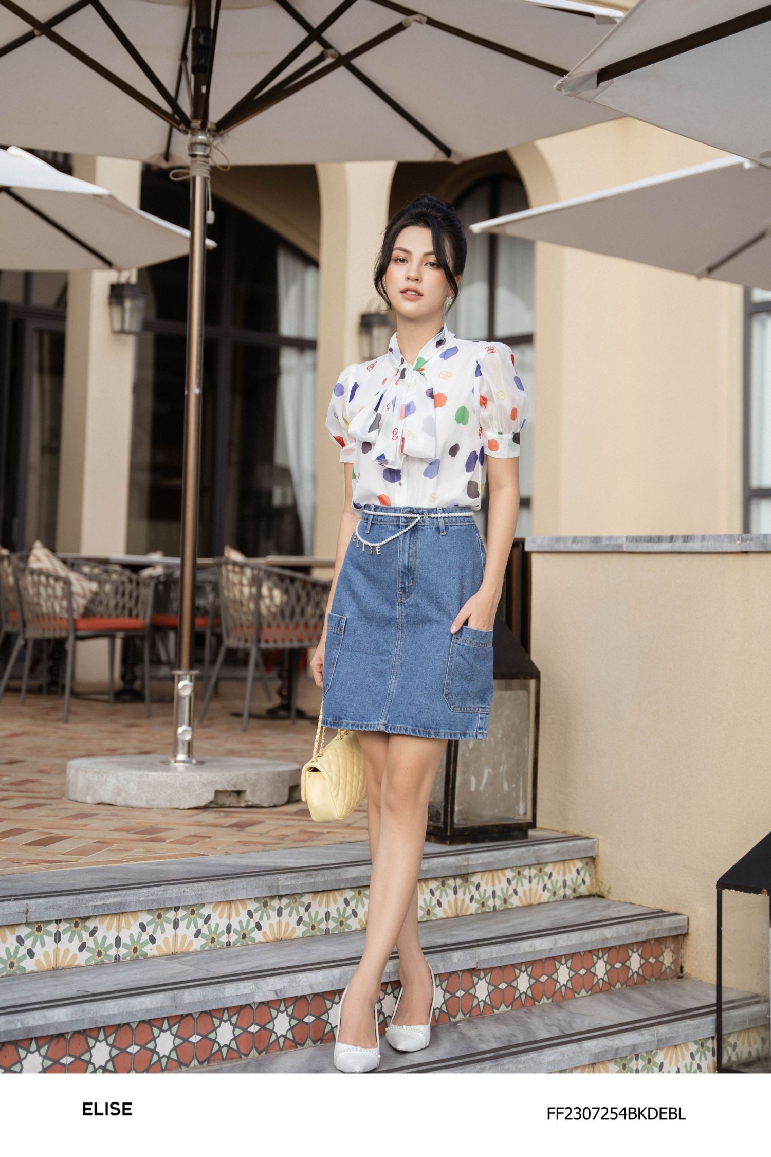 CV JEANS XANH TÚI ỐP