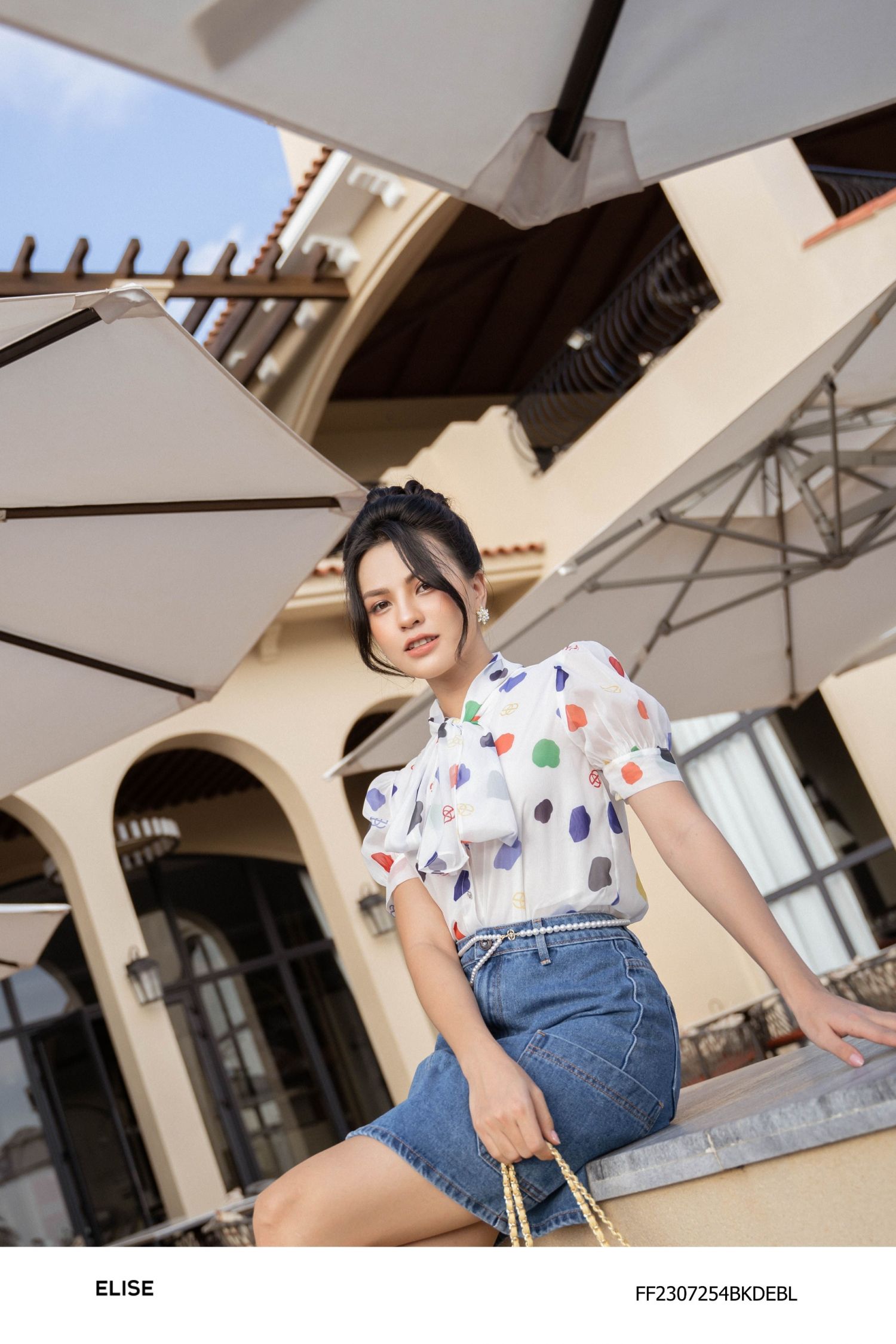 CV JEANS XANH TÚI ỐP