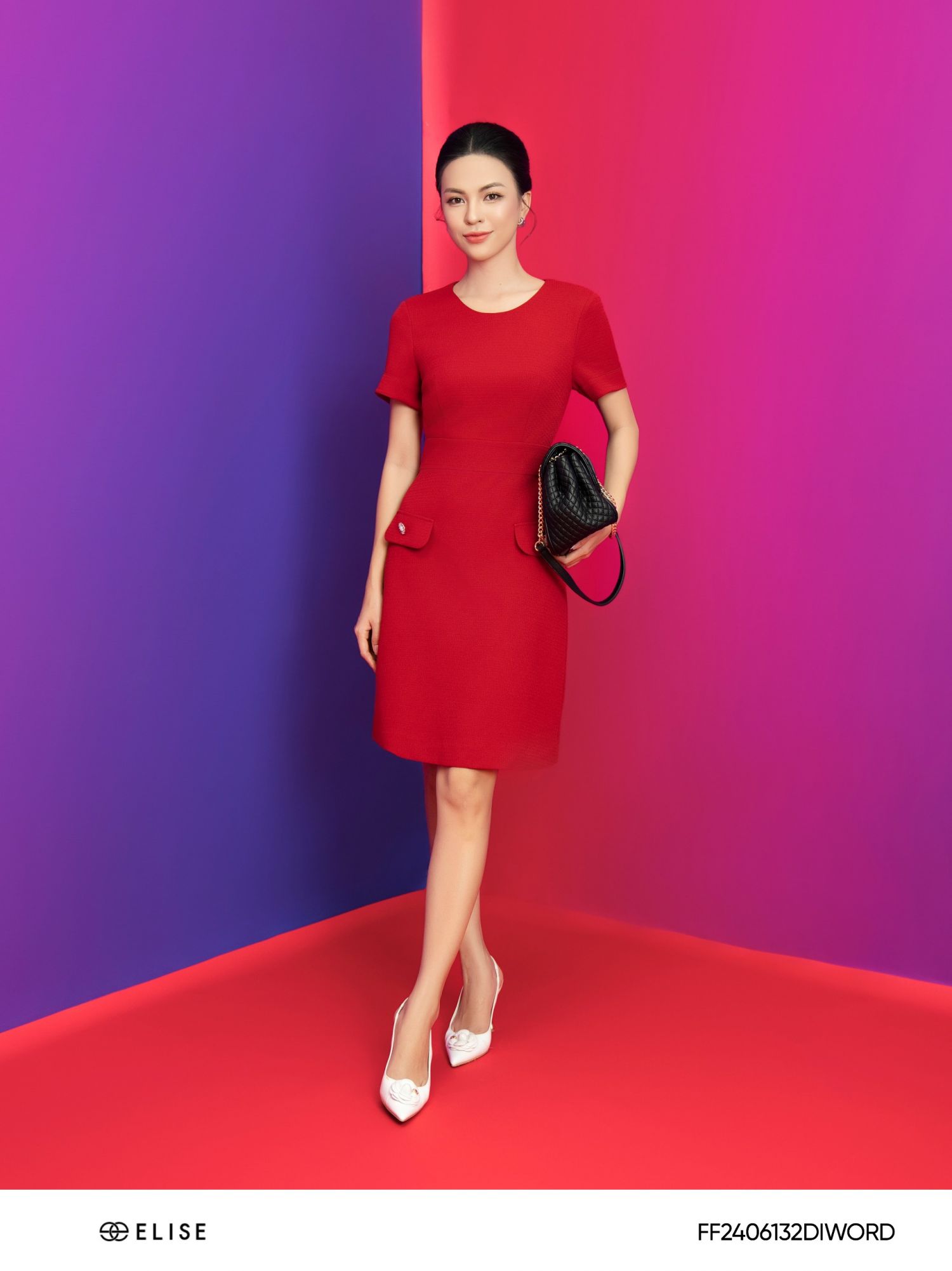 ĐẦM ÔM VÂN ĐỎ NẮP TÚI