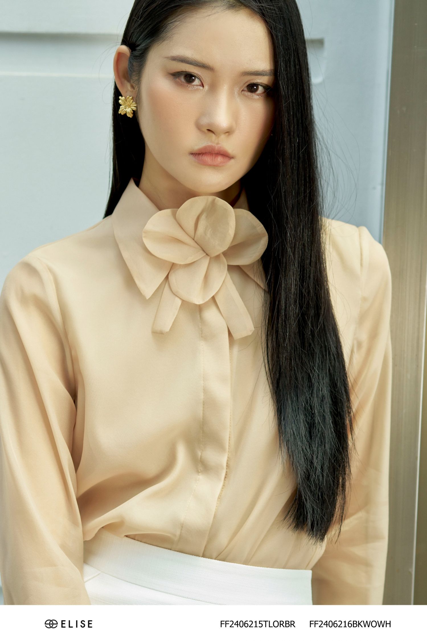 SM TƠ BE NÂU ĐÍNH HOA CỔ
