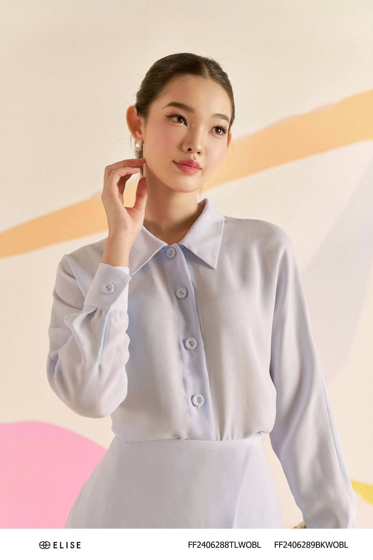 CHÂN VÁY XANH DA TRỜI LY CHỒNG