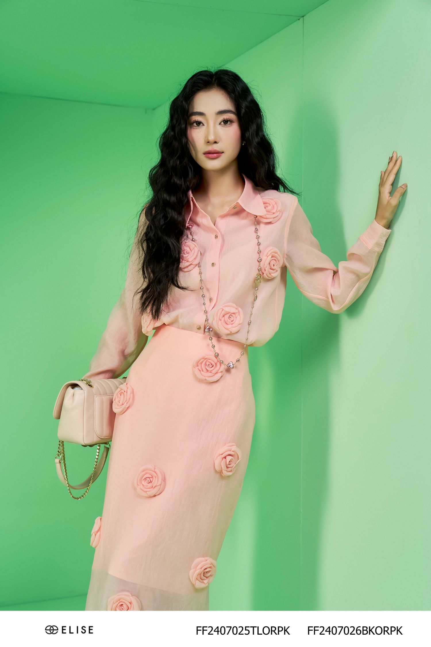 SM TƠ HỒNG ĐÍNH HOA NỔI