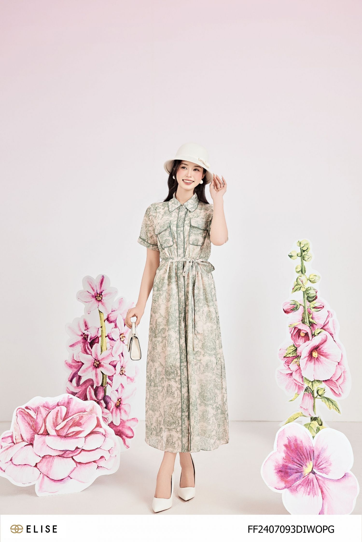 ĐẦM THÔ HT XANH NỀN BE VIỀN LÉ