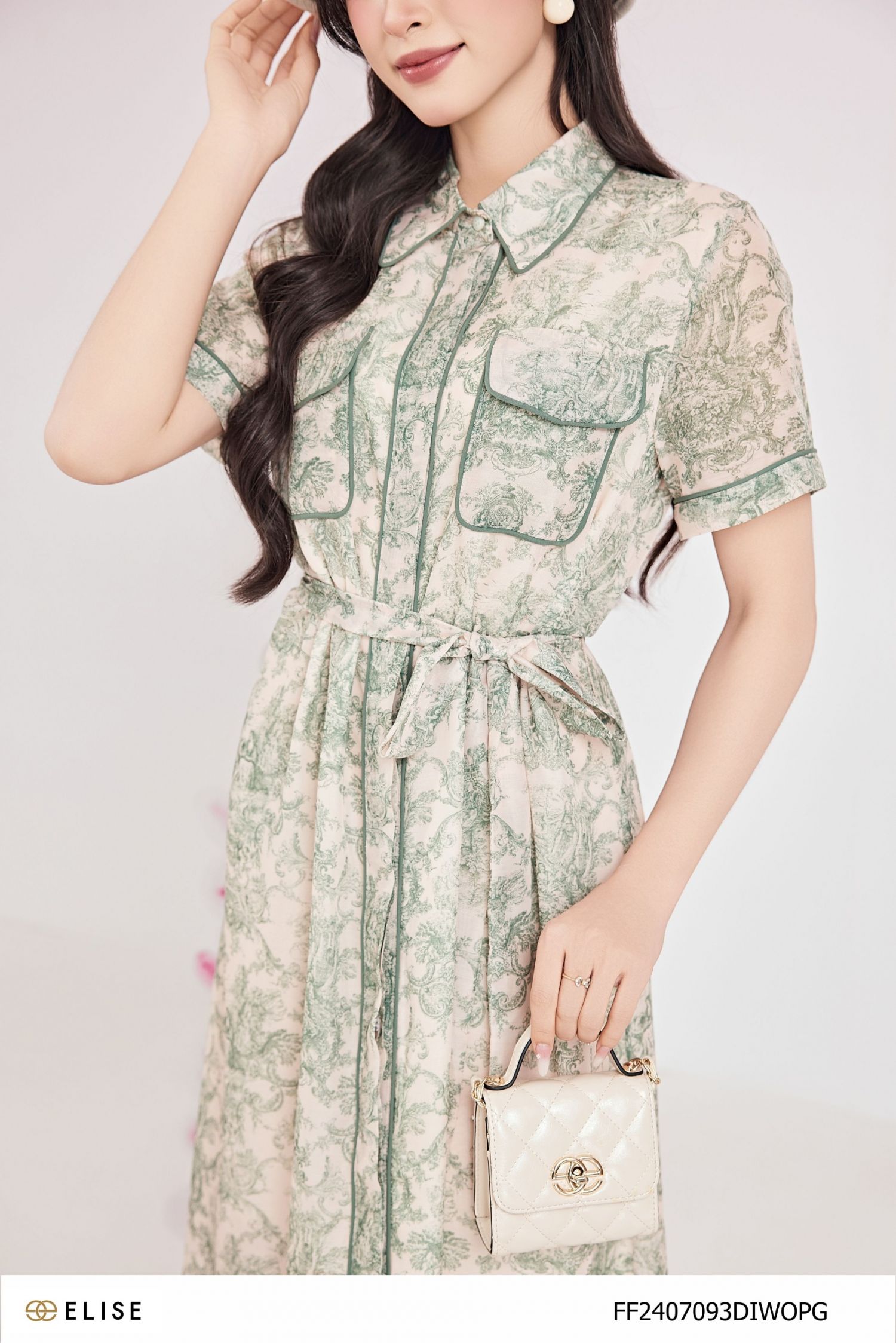 ĐẦM THÔ HT XANH NỀN BE VIỀN LÉ