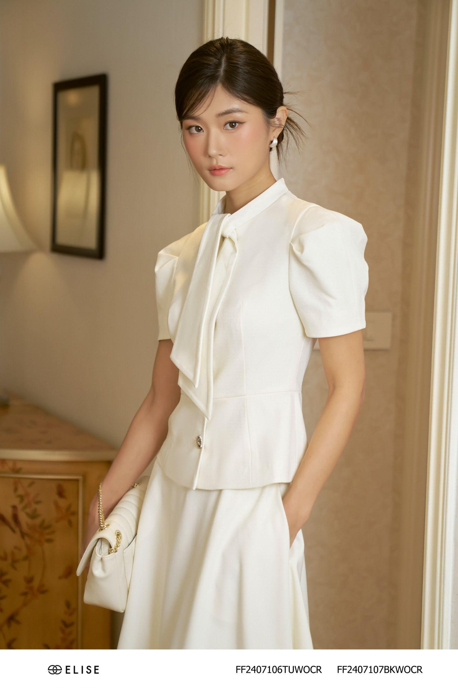 VEST KEM PEPLUM TAY PHỒNG XẾP LY