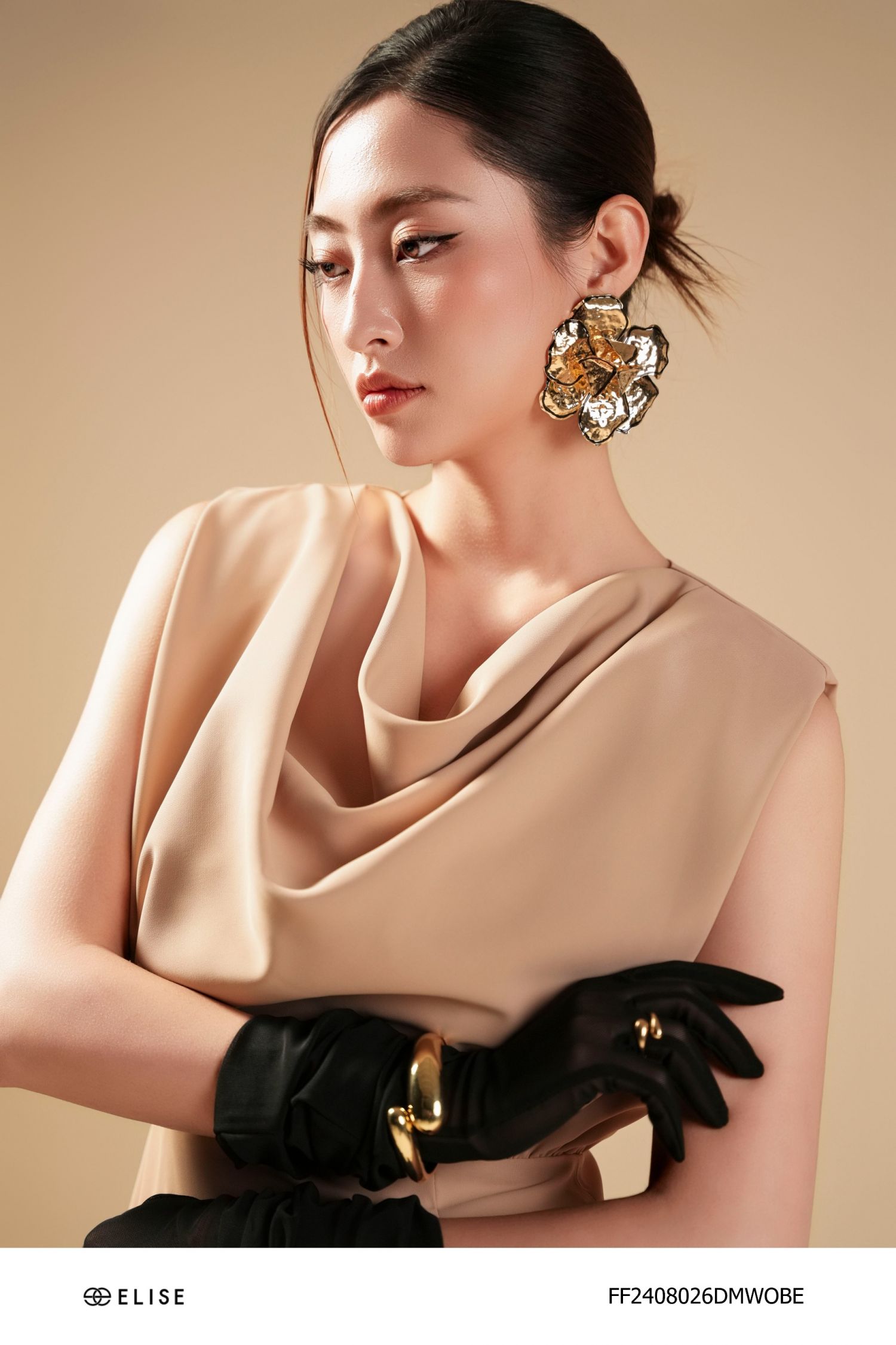 ĐẦM BE SẪM ĐỘN VAI CỔ ĐỔ