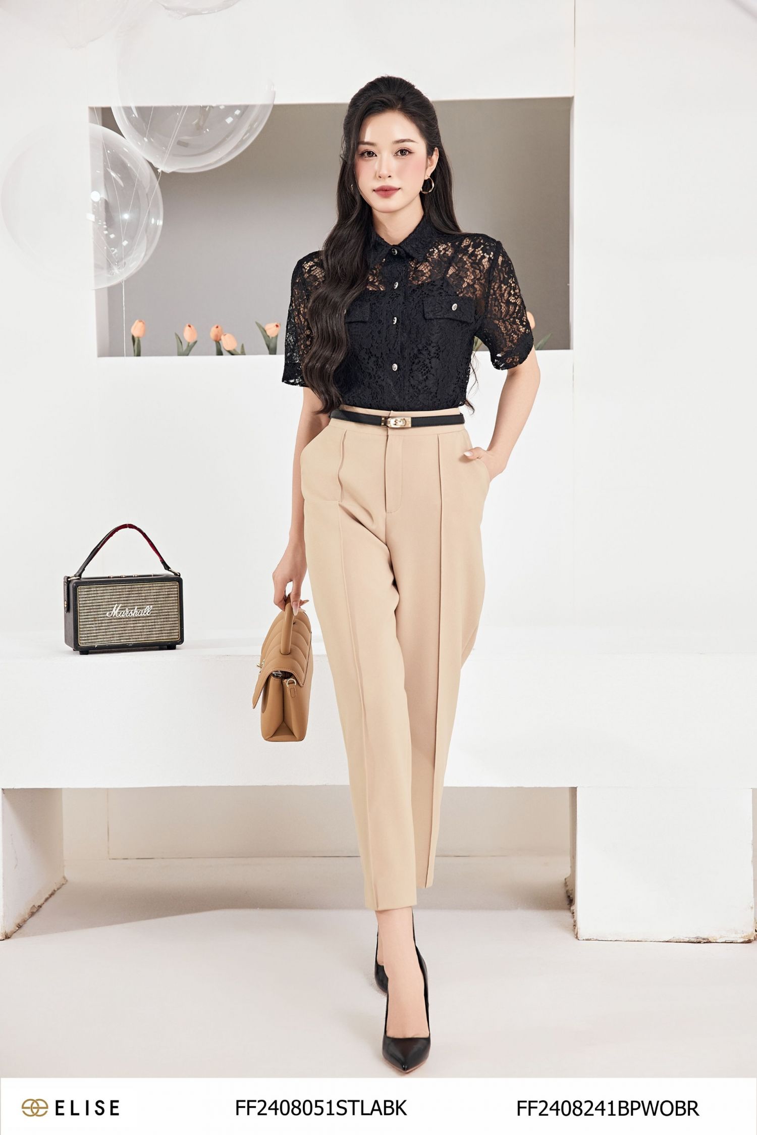 QUẦN BAGGY NÂU BE GÂN GIỮA