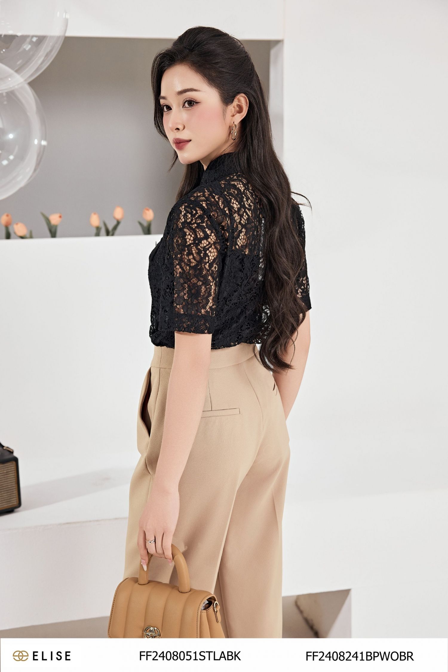 QUẦN BAGGY NÂU BE GÂN GIỮA