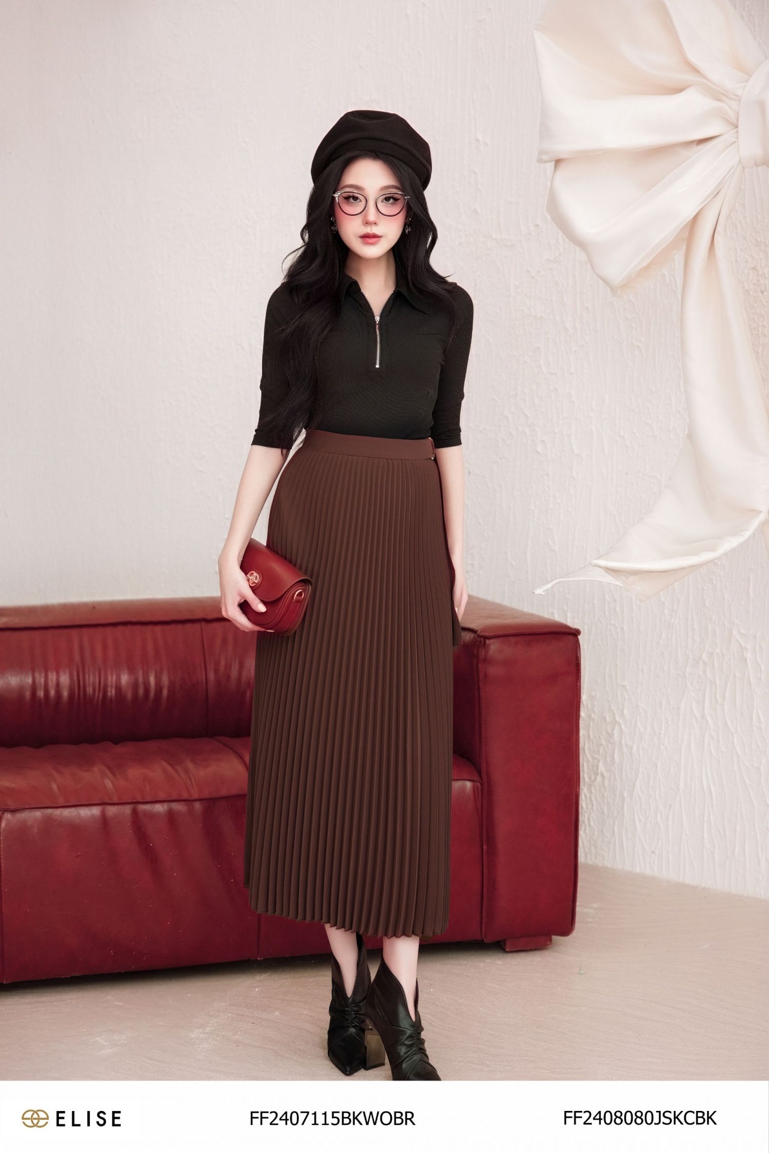 BODY SUIT ĐEN KHÓA TRƯỚC