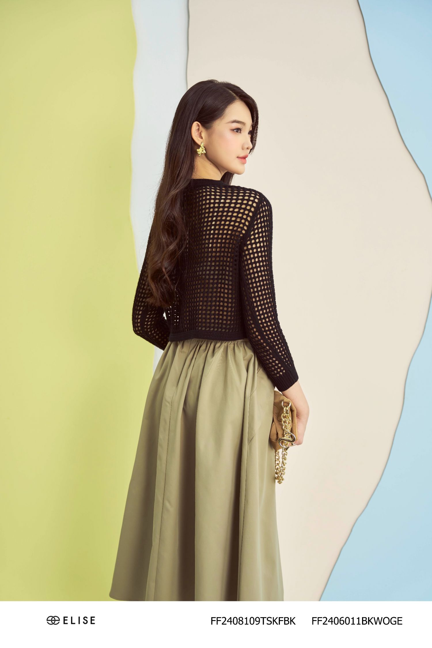 ÁO MONGTOGHI ĐEN DÀI TAY ELISE