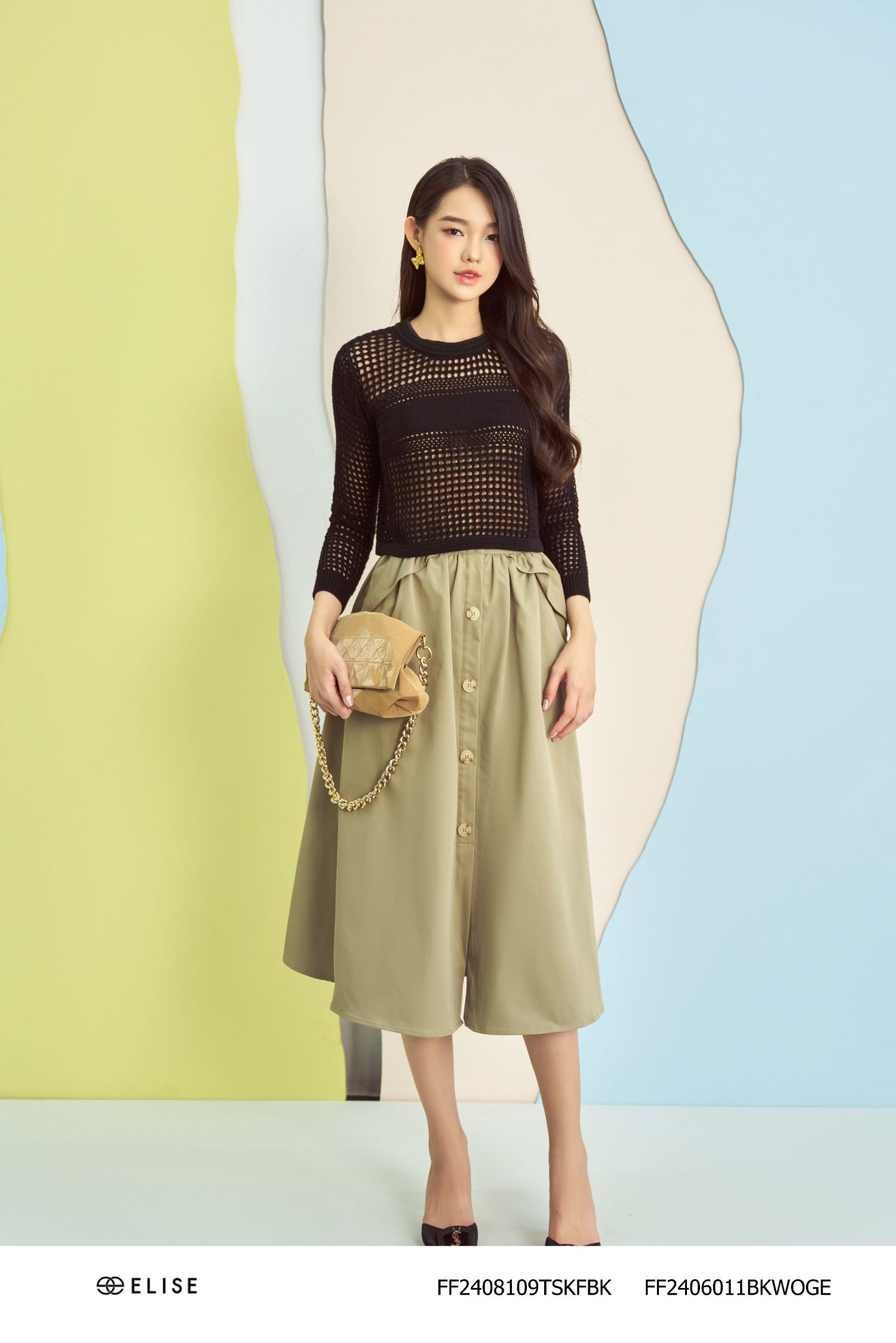 ÁO MONGTOGHI ĐEN DÀI TAY ELISE