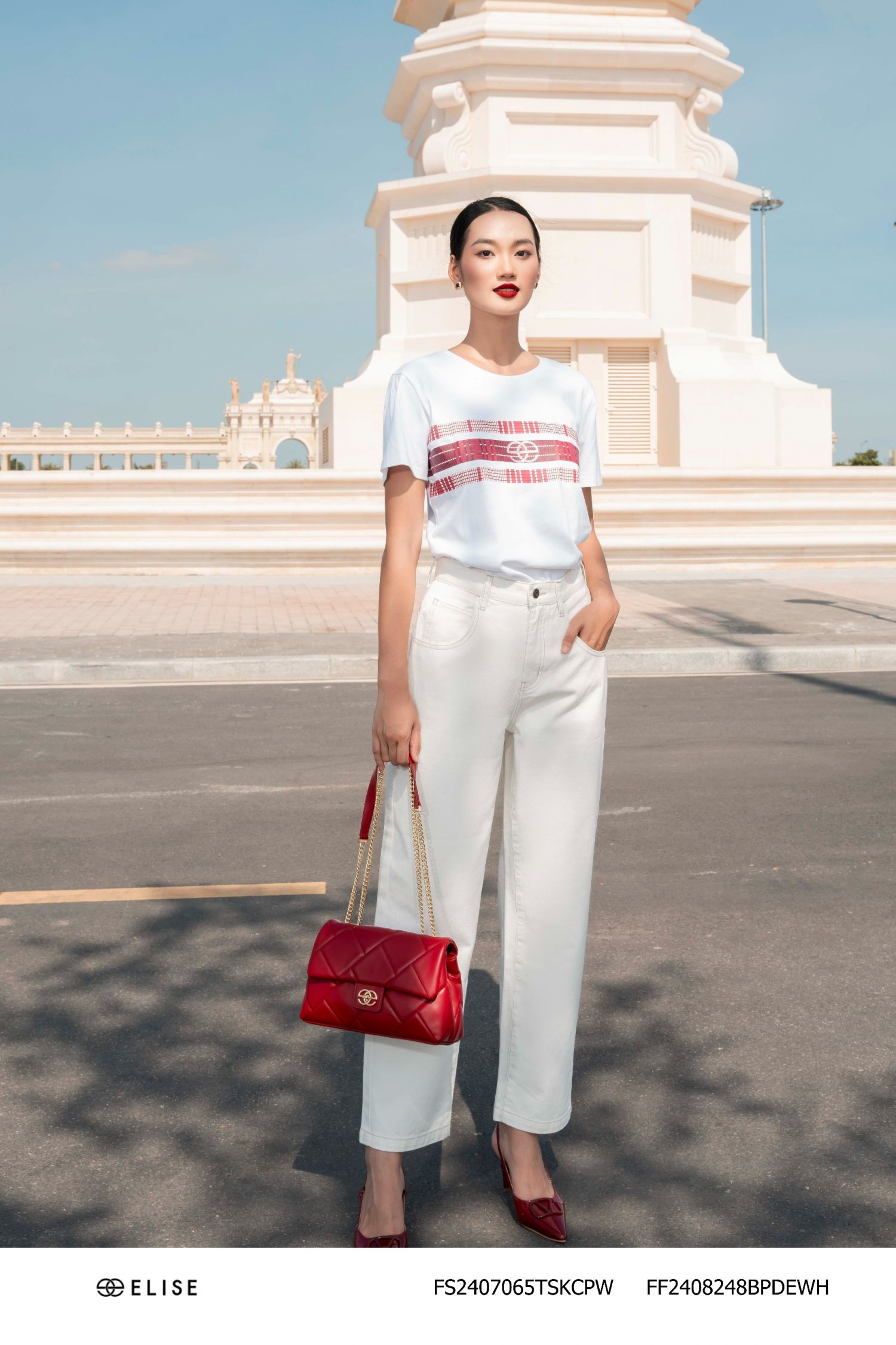 QUẦN JEANS TRẮNG BAGGY
