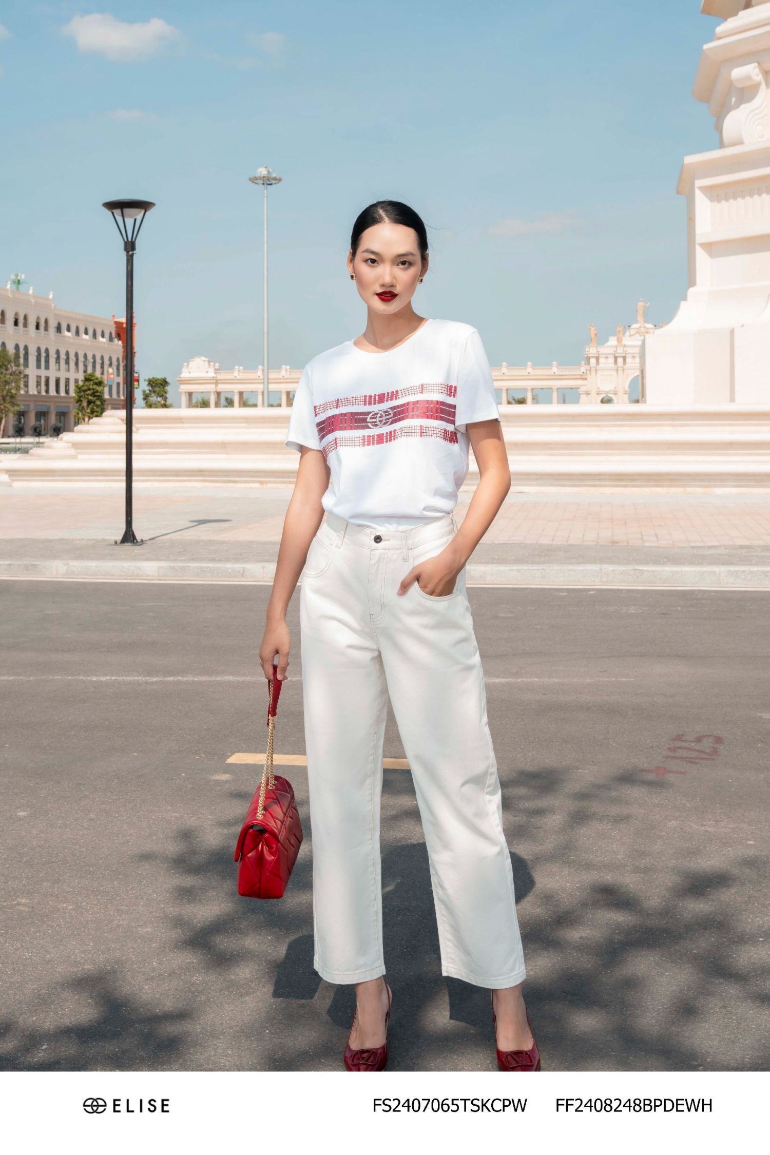 QUẦN JEANS TRẮNG BAGGY