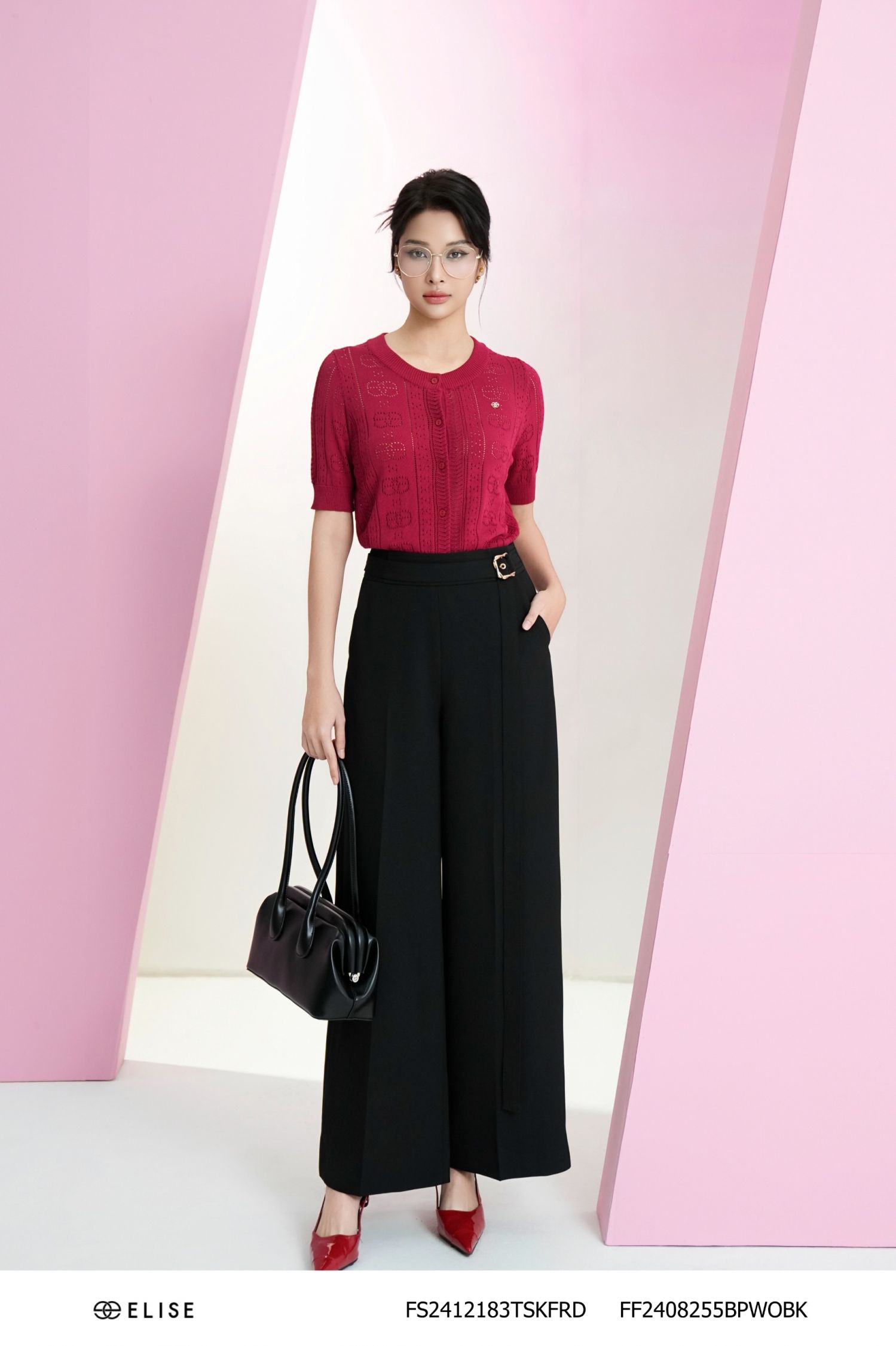 QUẦN SUÔNG ĐEN DÂY CẠP
