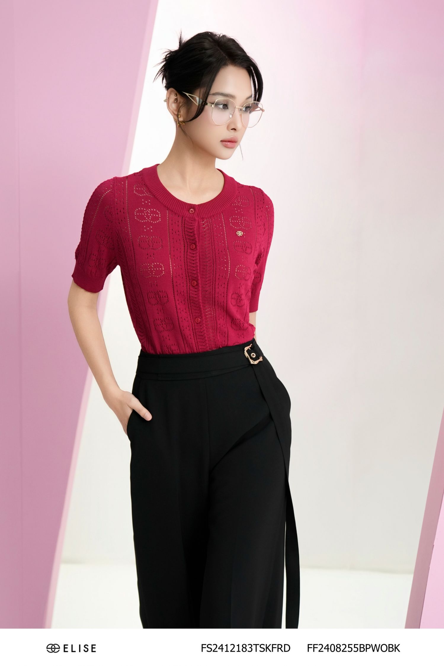 QUẦN SUÔNG ĐEN DÂY CẠP