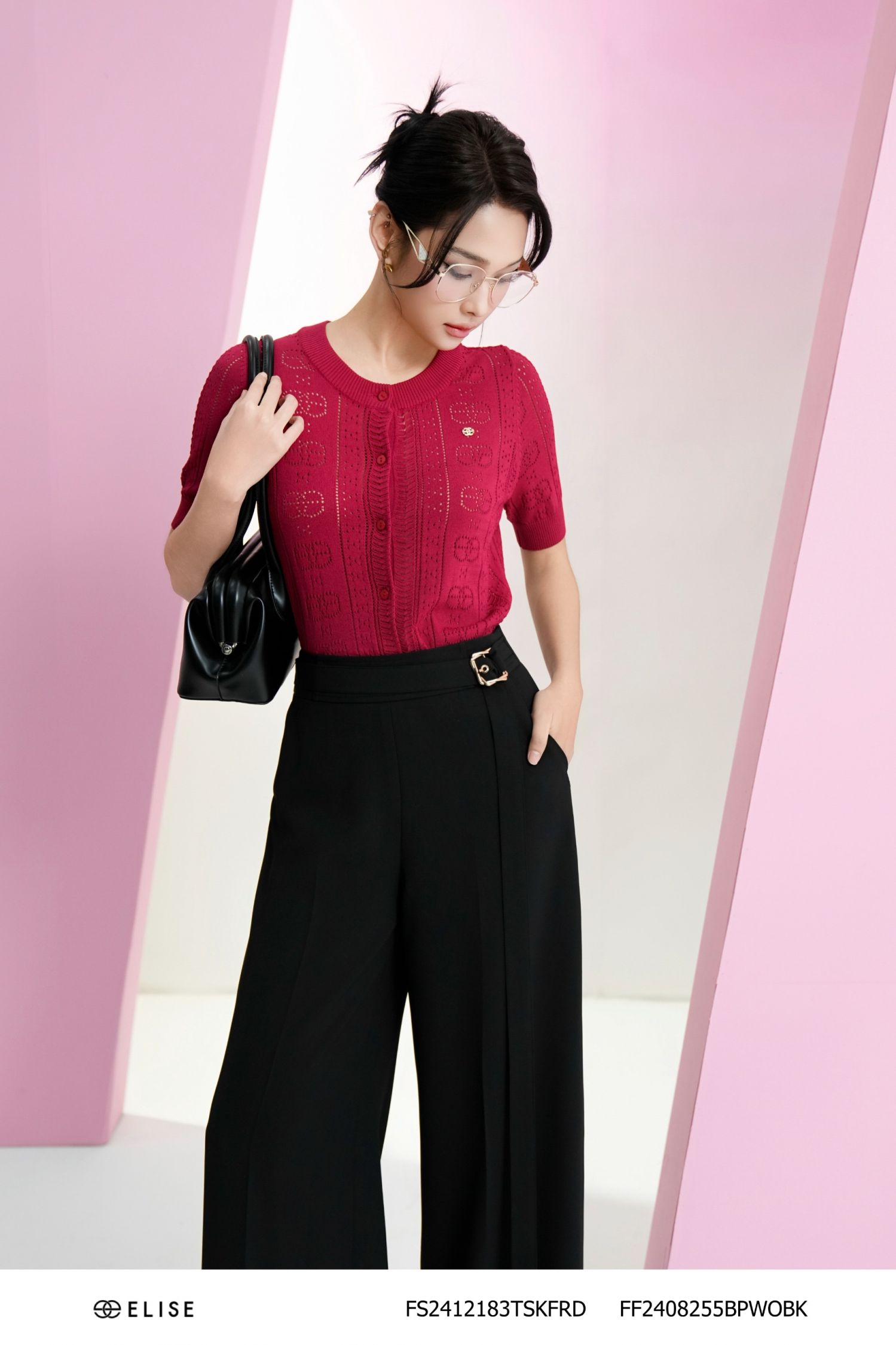 QUẦN SUÔNG ĐEN DÂY CẠP
