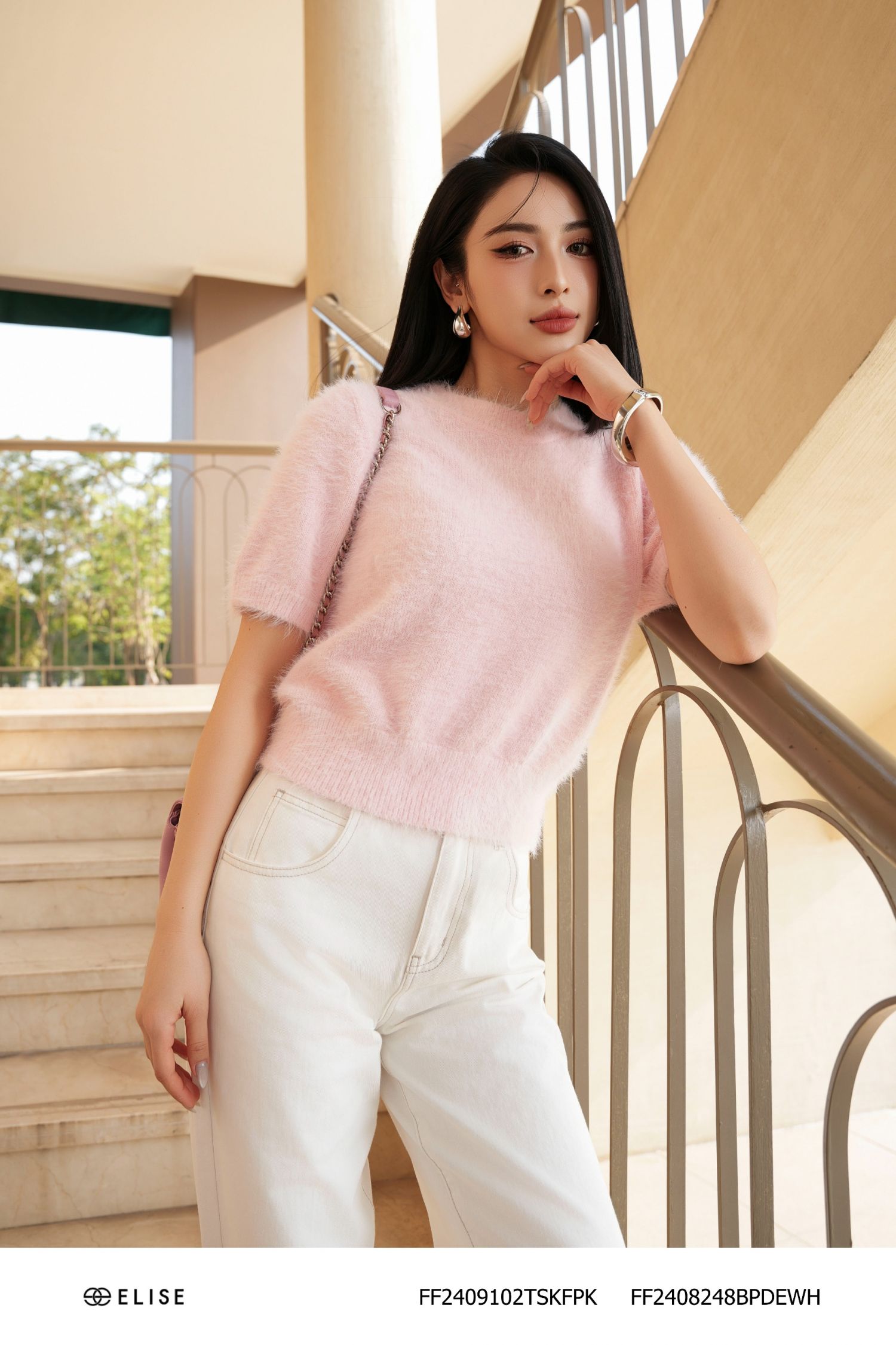 ÁO LEN HỒNG LÔNG THỎ