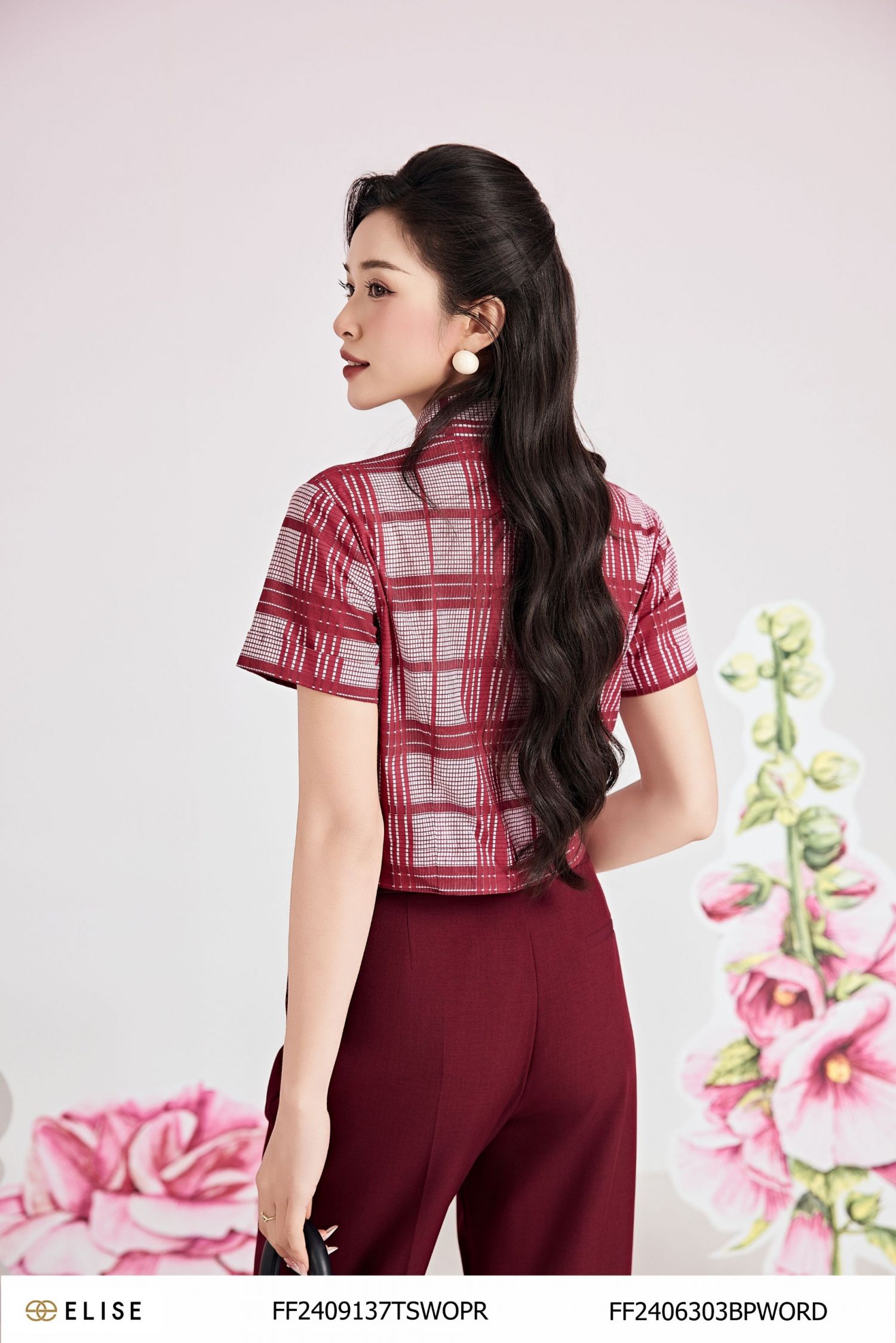 QUẦN BAGGY ĐỎ ĐÔ CẠP TO CÚC LỆCH