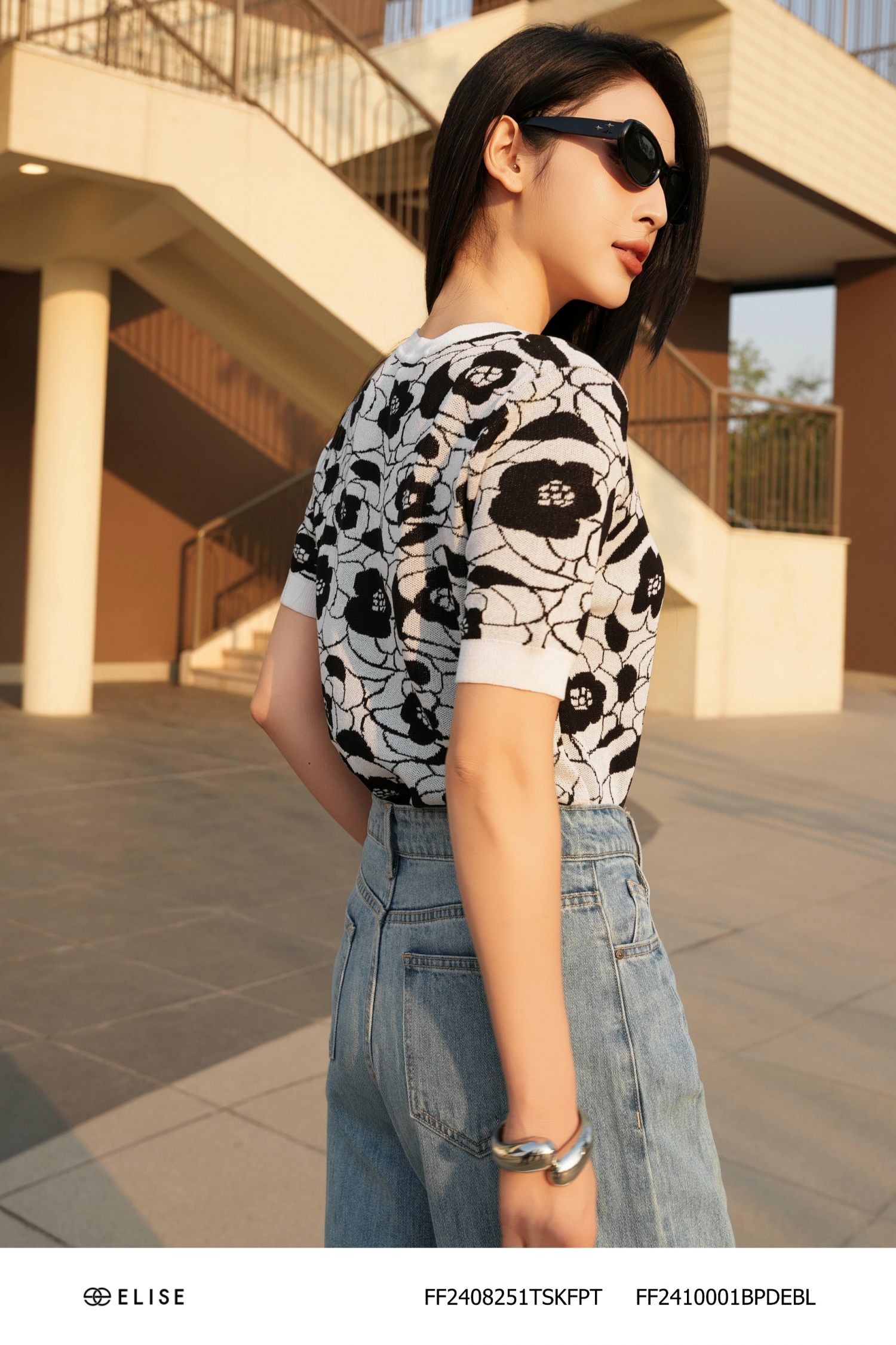QUẦN JEANS XANH XẾP LY TRƯỚC