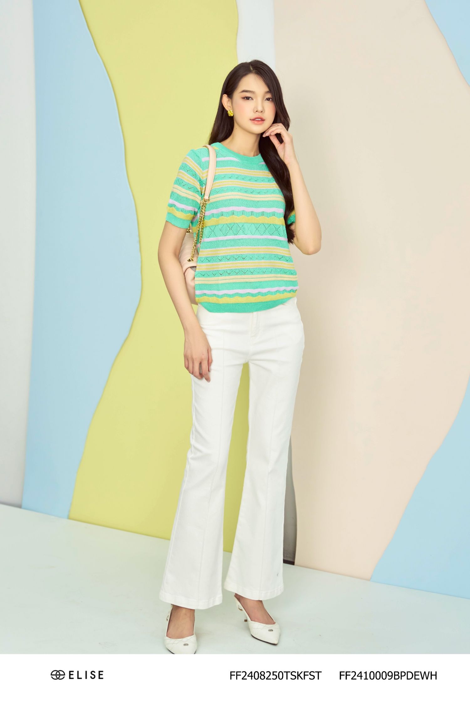 QUẦN JEANS TRẮNG BẤU LY