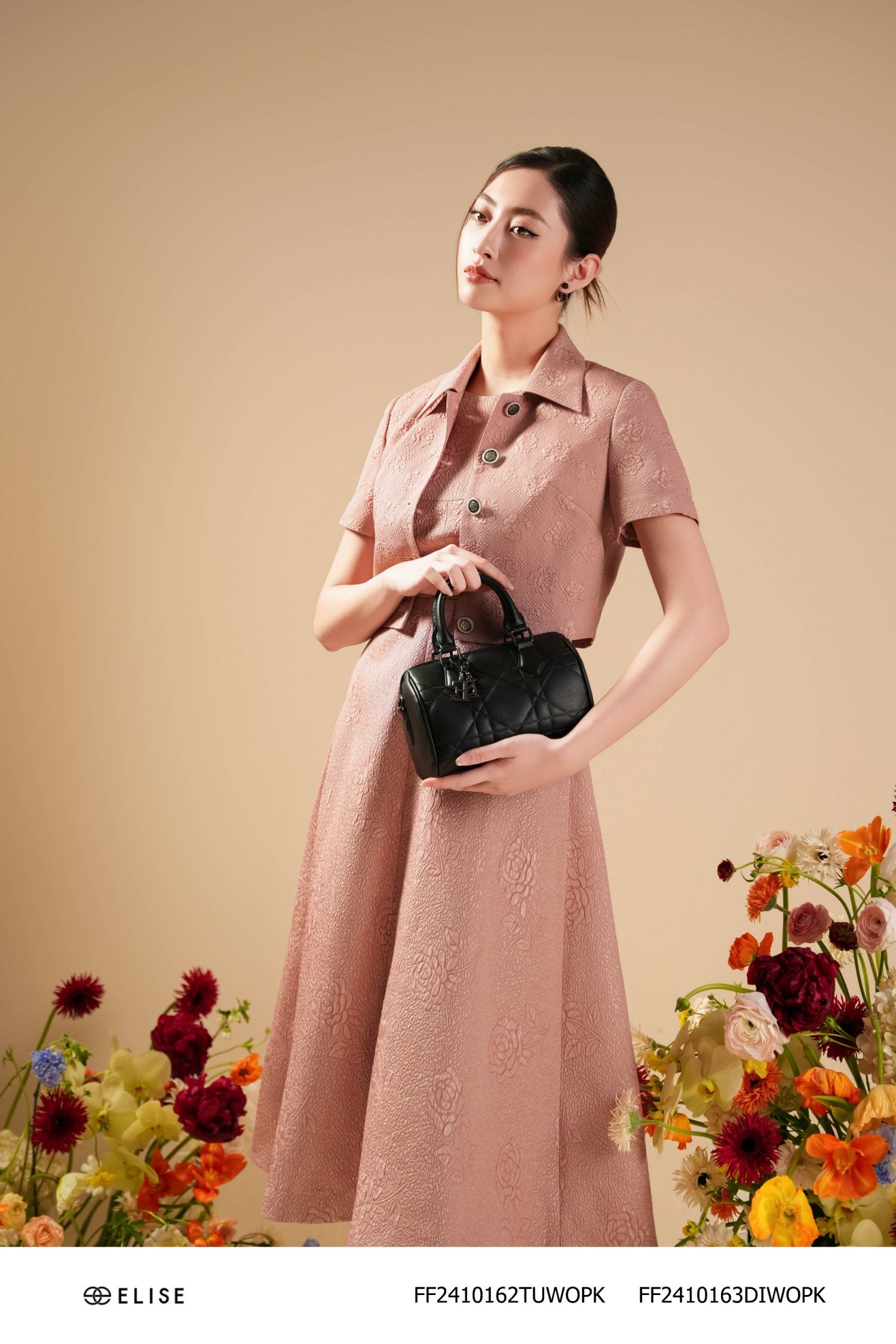 ĐẦM XỐP HỒNG ĐẤT HOA NỔI