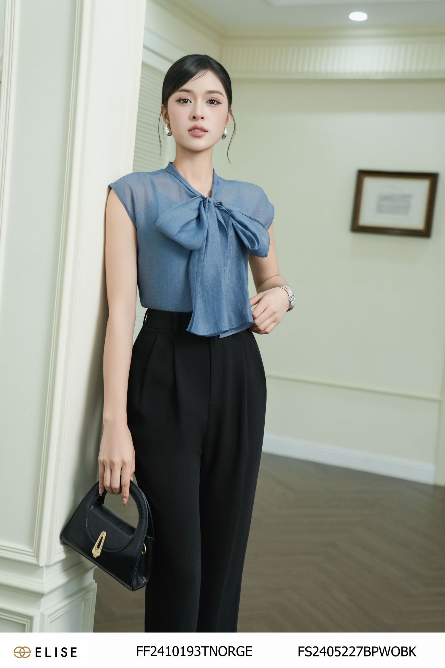 QUẦN BAGGY ĐEN XẾP LY GIỮA