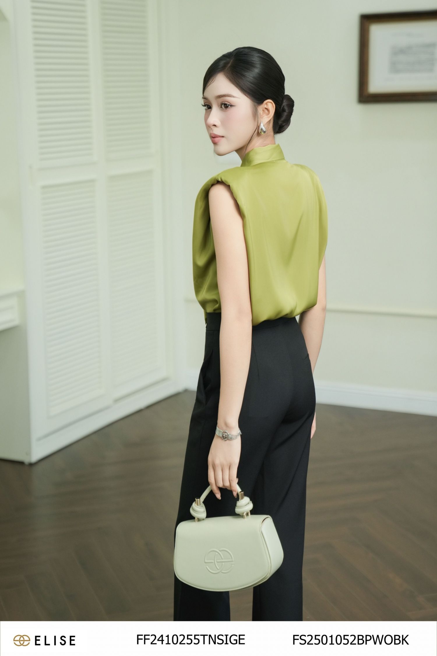 QUẦN DÀI ĐEN ỐNG LOE XẺ GẤU