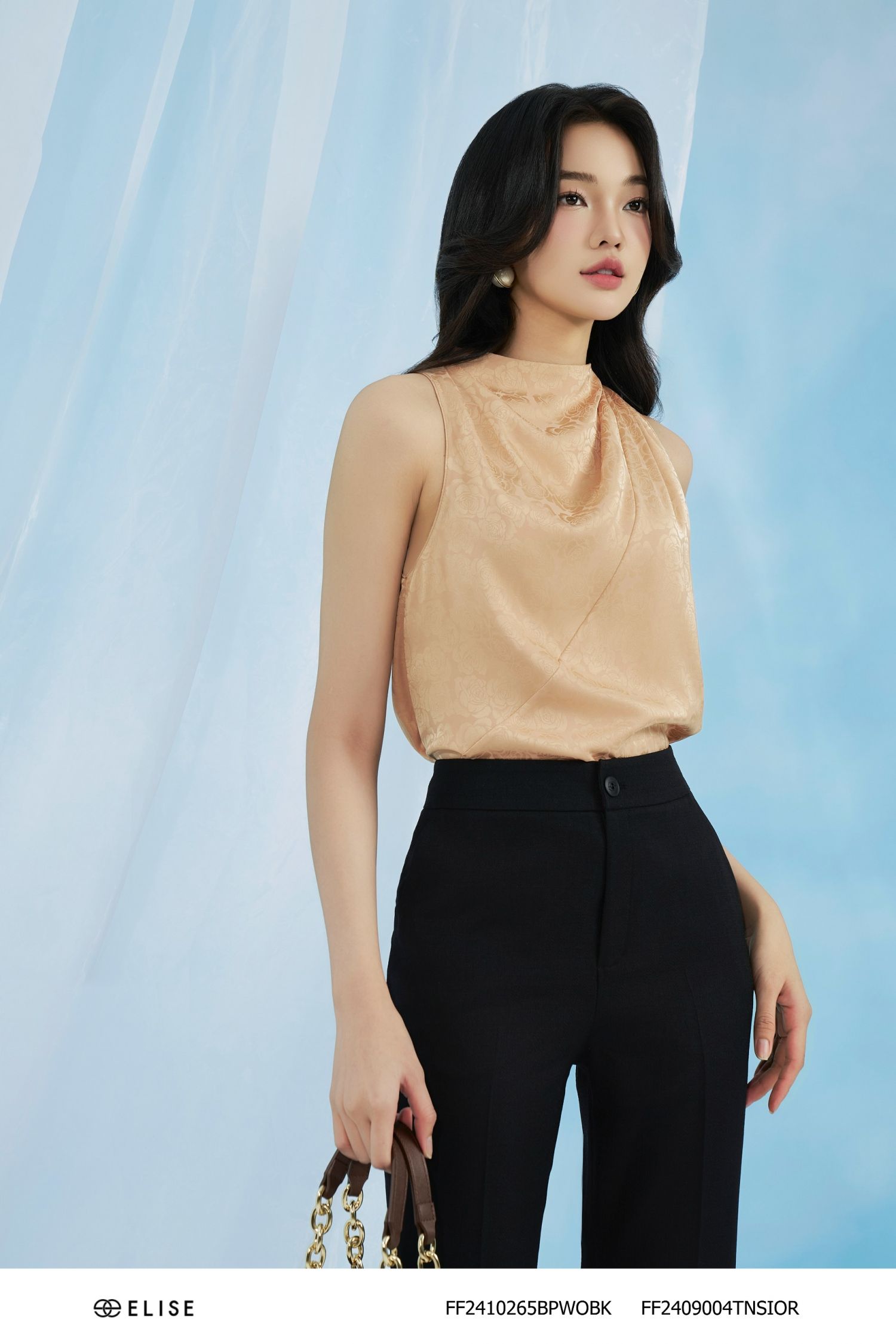 QUẦN DÀI ĐEN ỐNG VẨY TÚI CHÉO