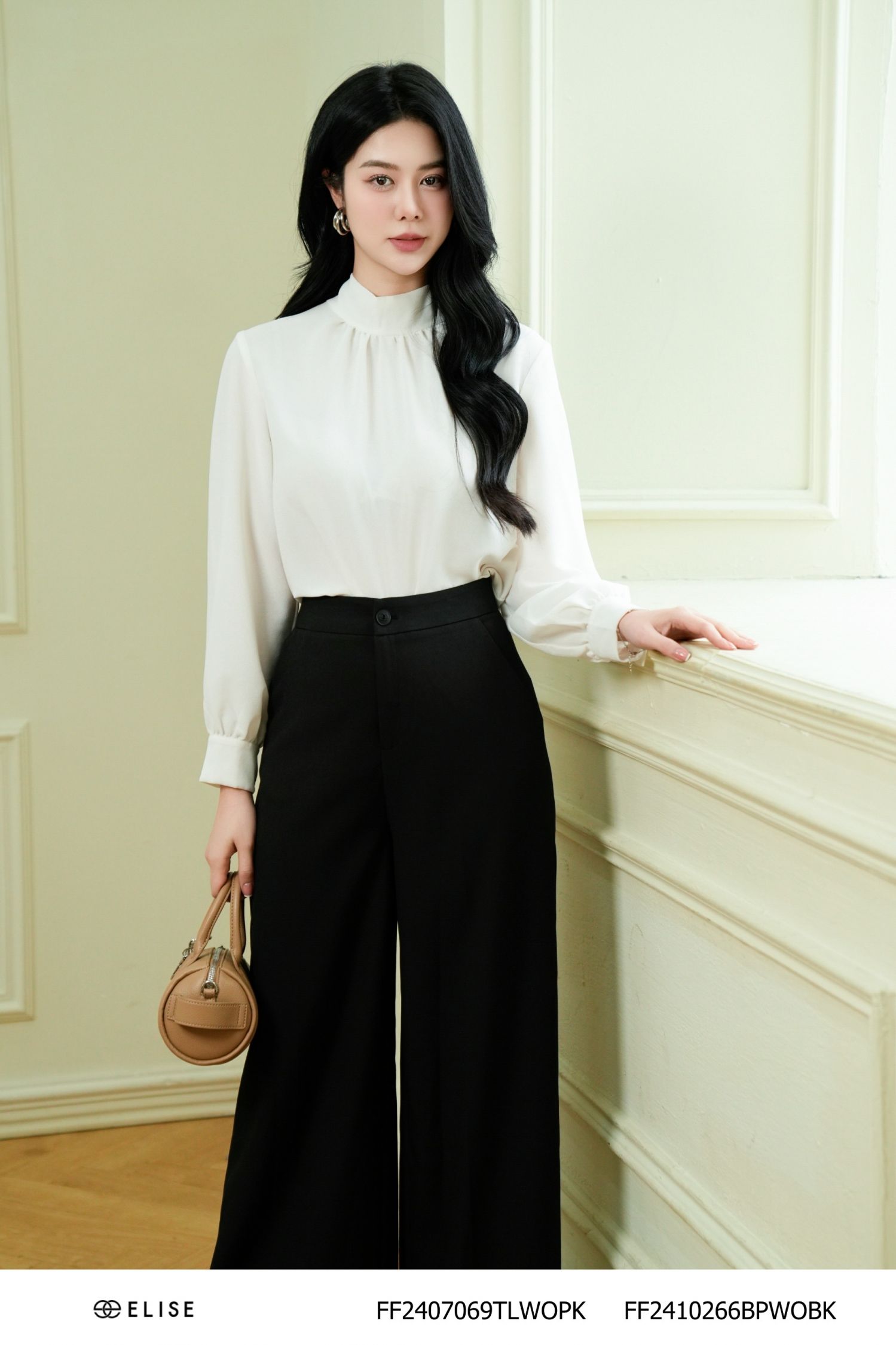 QUẦN SUÔNG ĐEN TÚI CHÉO