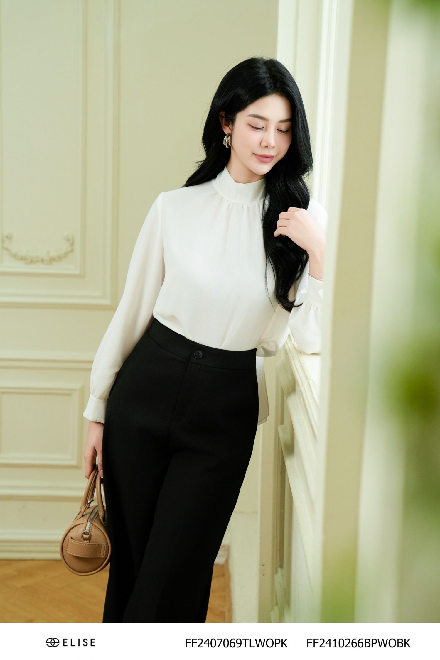 QUẦN SUÔNG ĐEN TÚI CHÉO