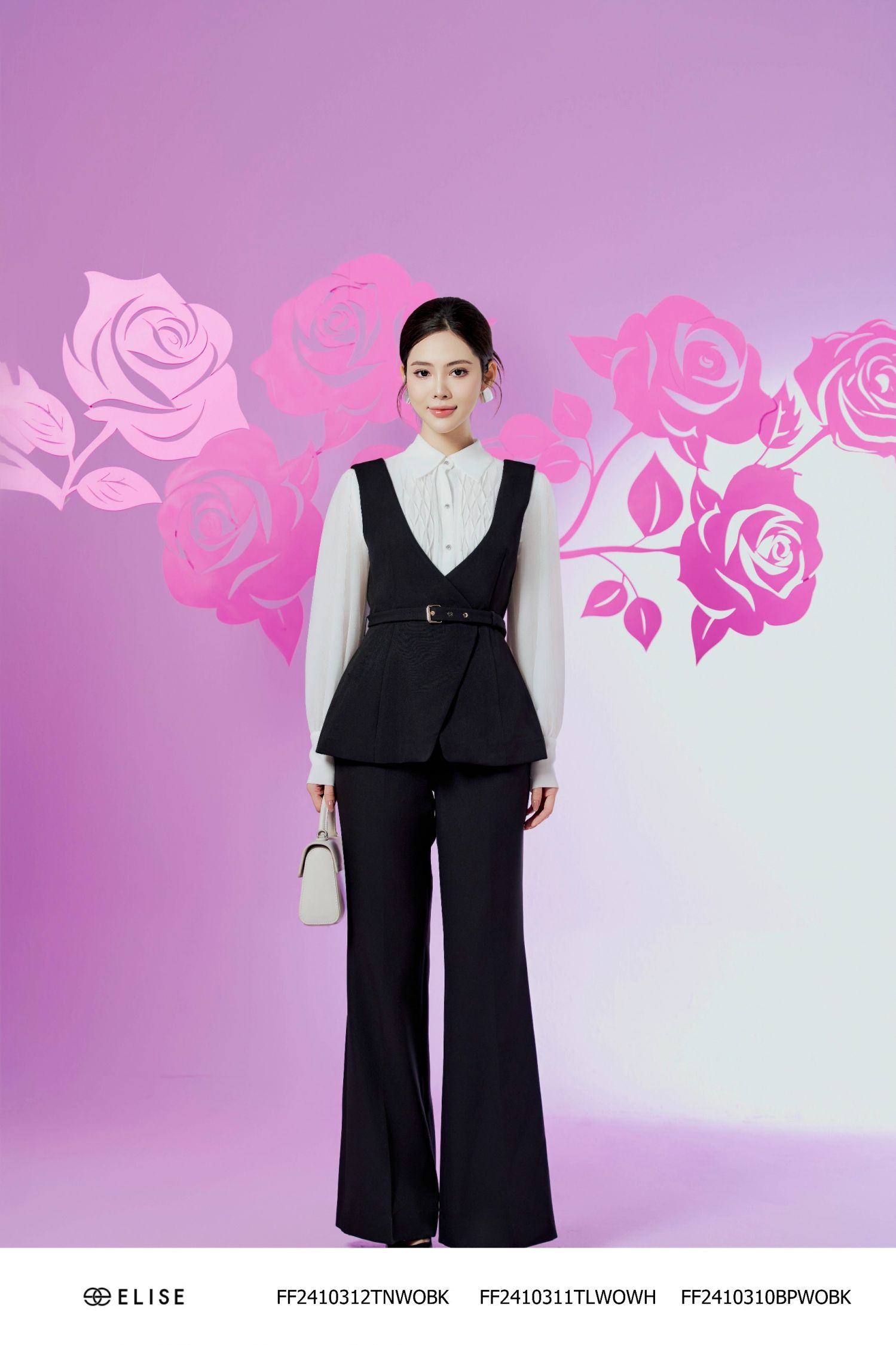 SM CHIFFON TRẮNG DẬP LY BẤU SMOCK NGỰC
