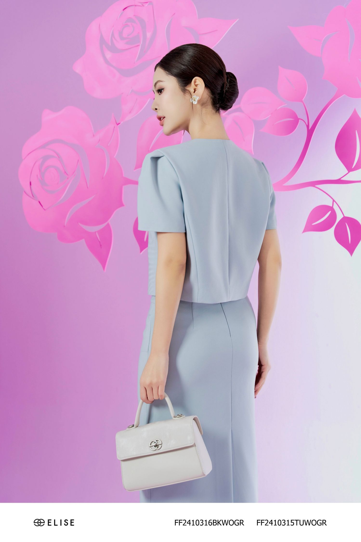 VEST XANH GHI NGỰC PHỐI TƠ VIỀN SÓNG