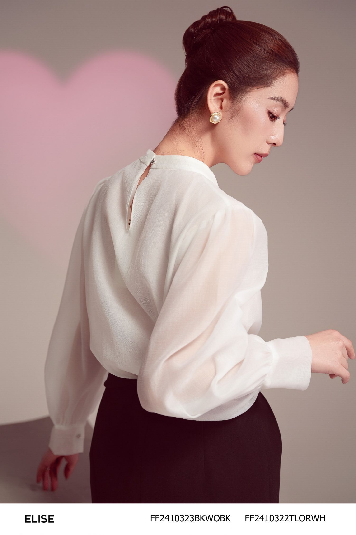JUPE BÚT CHÌ ĐEN CẠP CONG LY SÚP