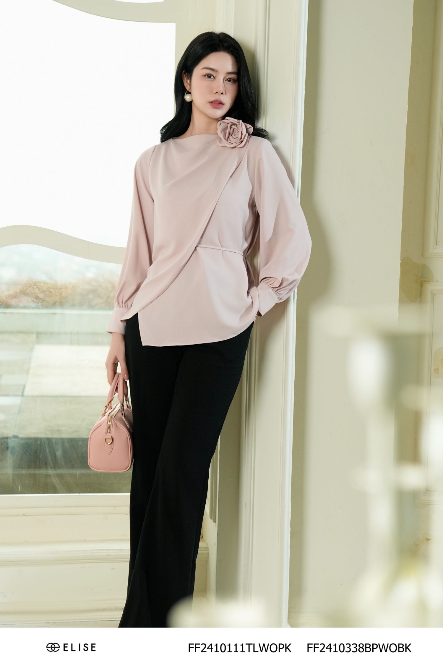 QUẦN ĐEN ỐNG LOE TÚI CHÉO