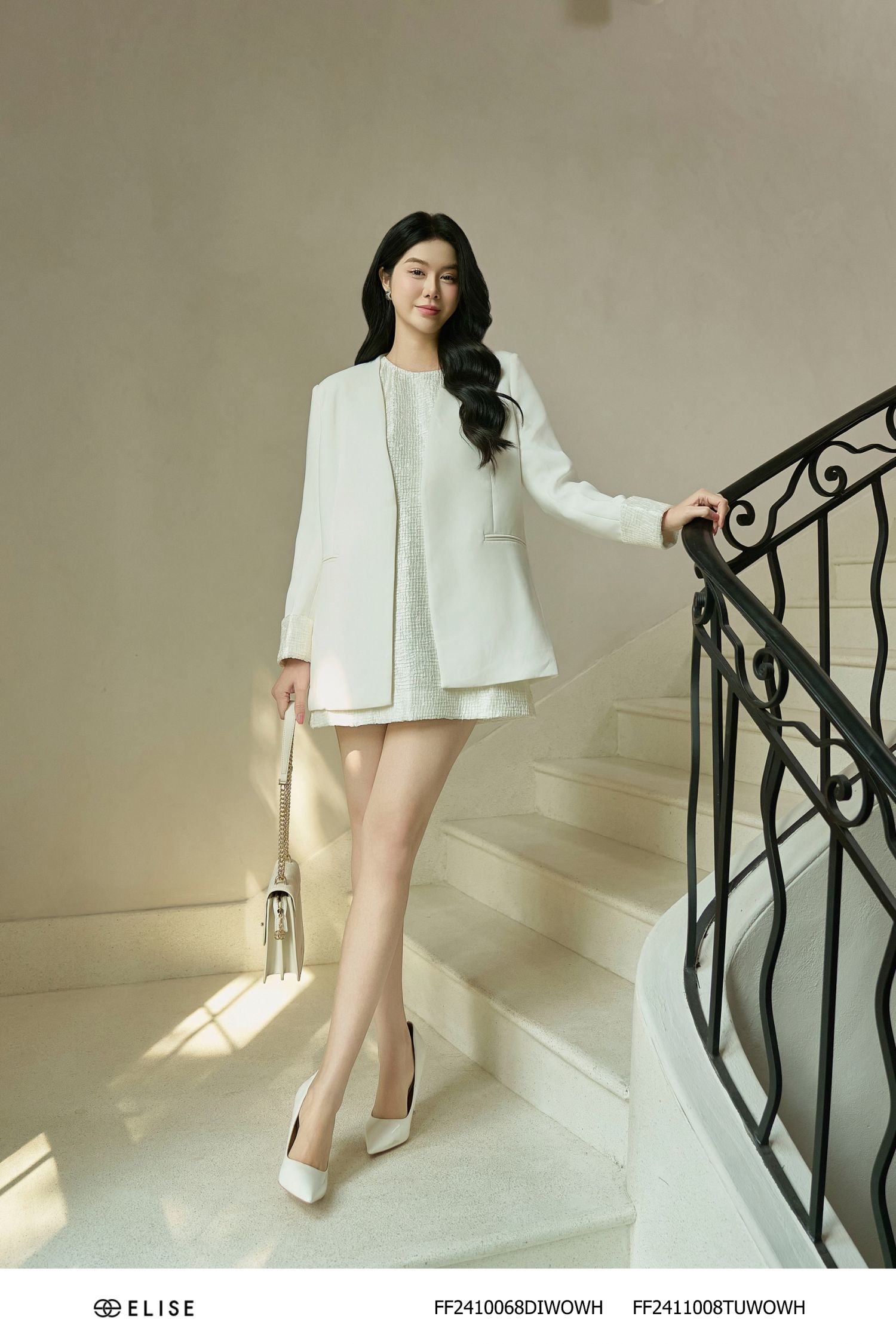 VEST TRẮNG PHỐI TAY