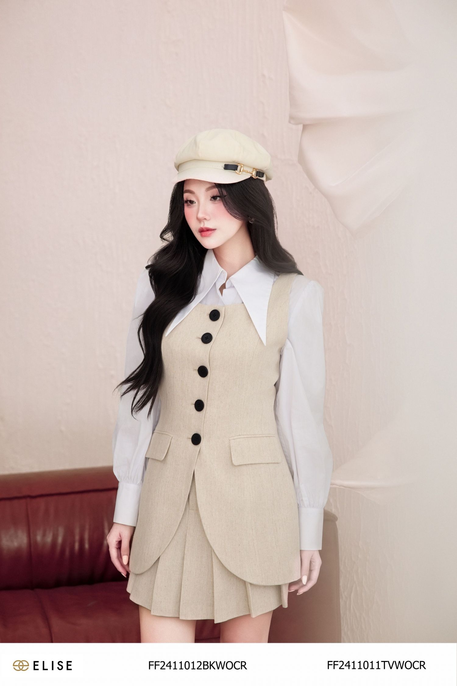 ÁO GILE KEM CỔ VUÔNG