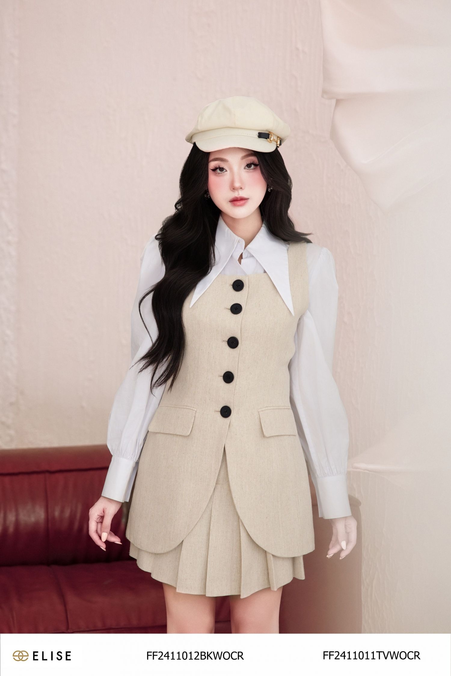 ÁO GILE KEM CỔ VUÔNG