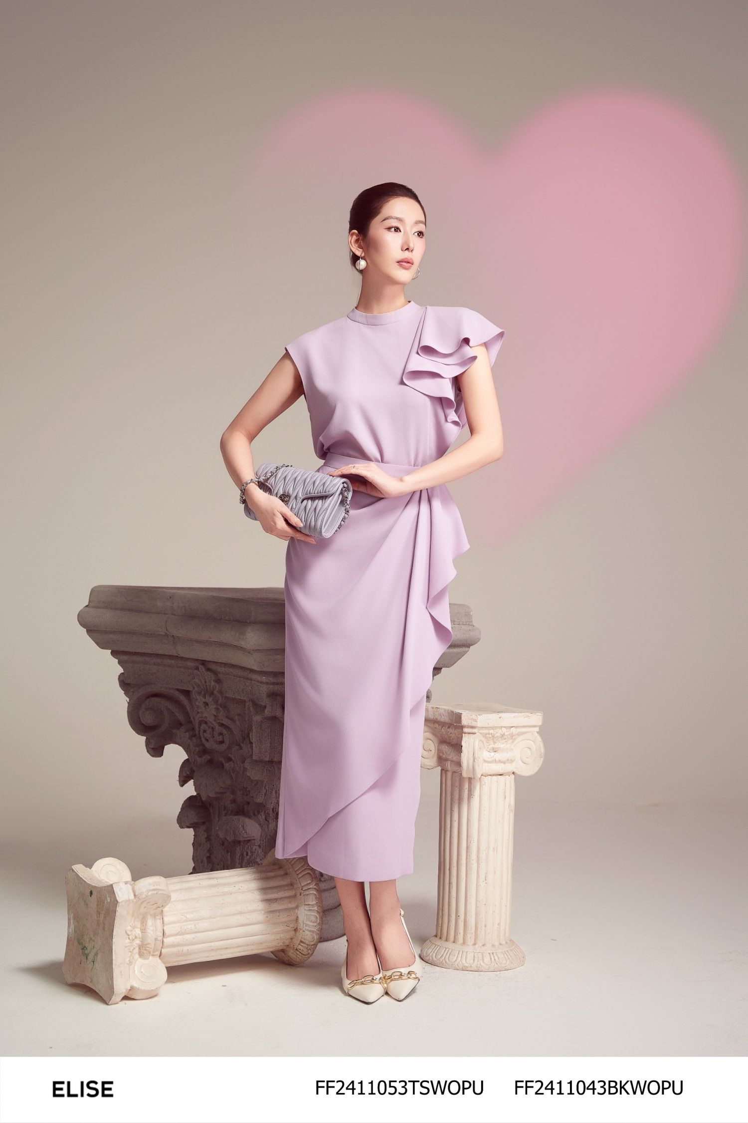 JUPE TÍM PHỦ VẠT BÈO
