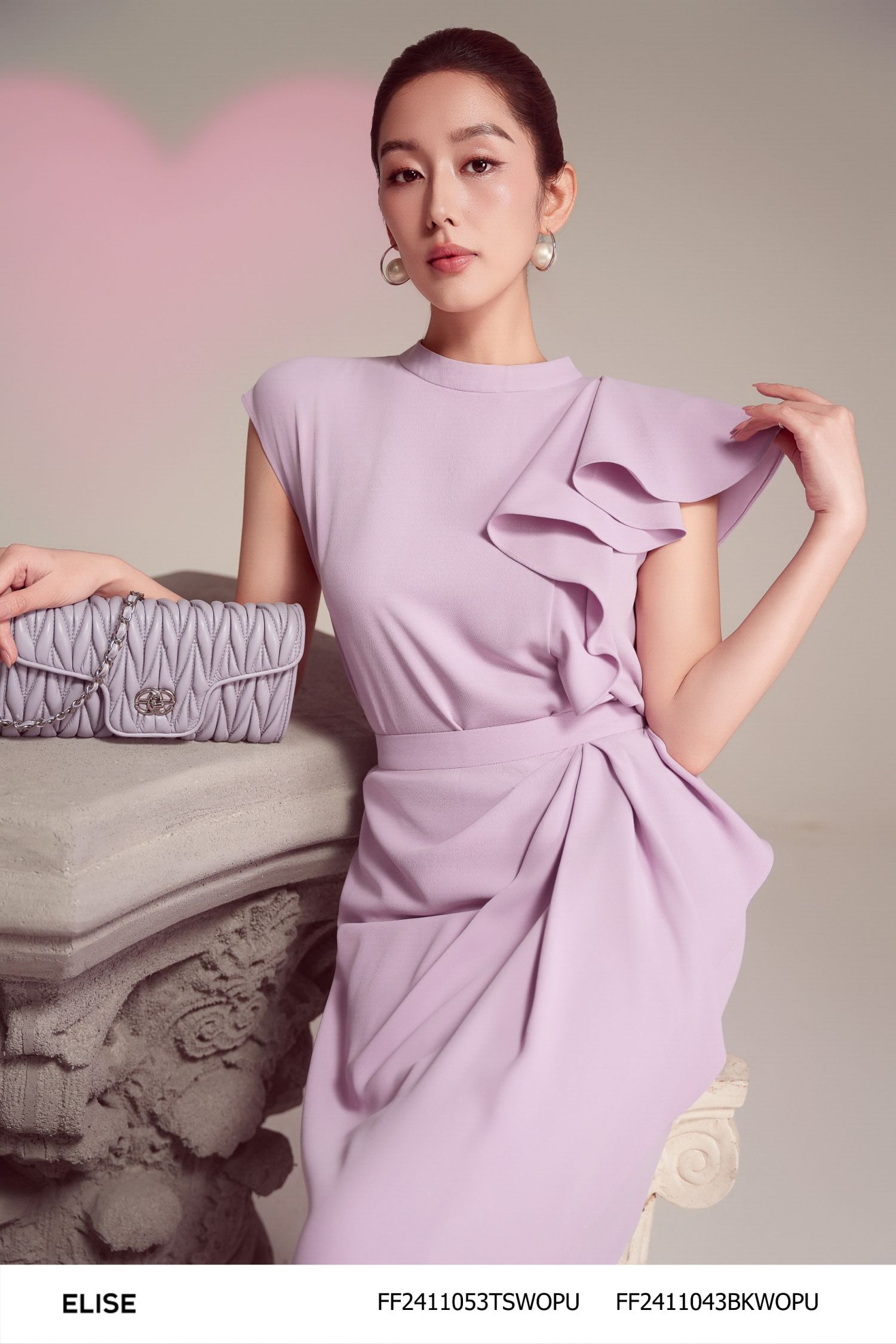 JUPE TÍM PHỦ VẠT BÈO