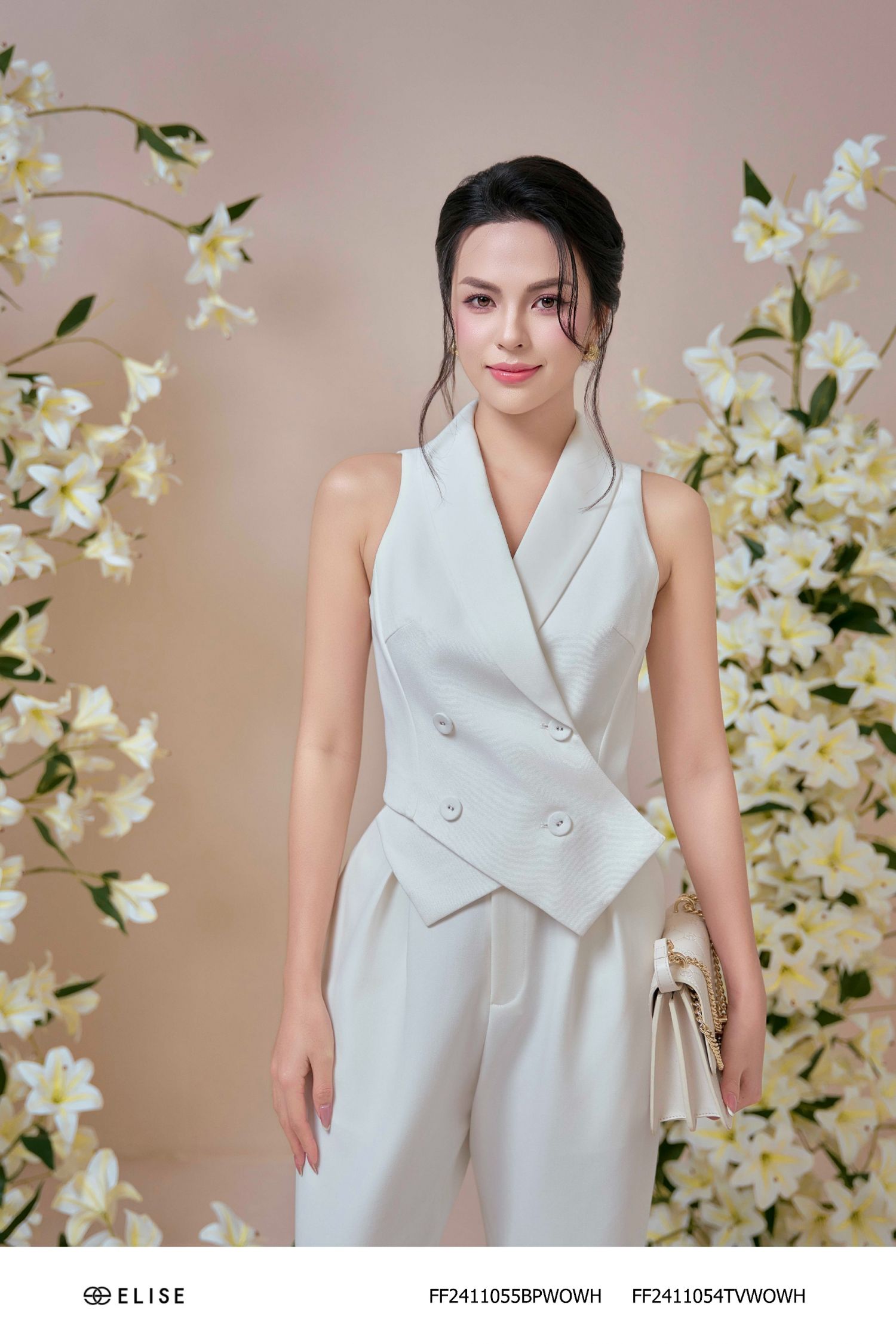 GILE TRẮNG CỔ LẬT PHỐI LỤA