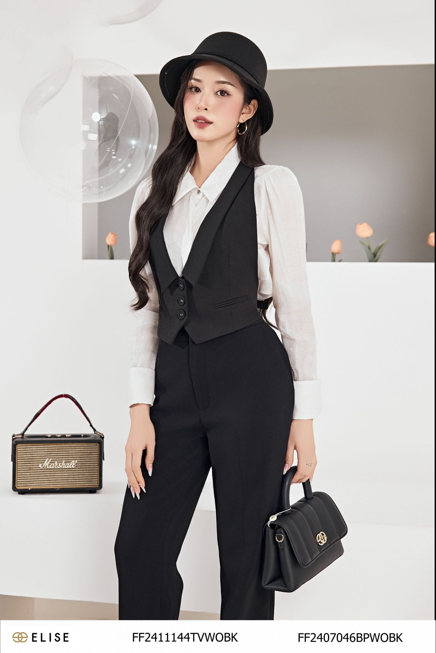 QUẦN DÀI ĐEN TÚI CHÉO