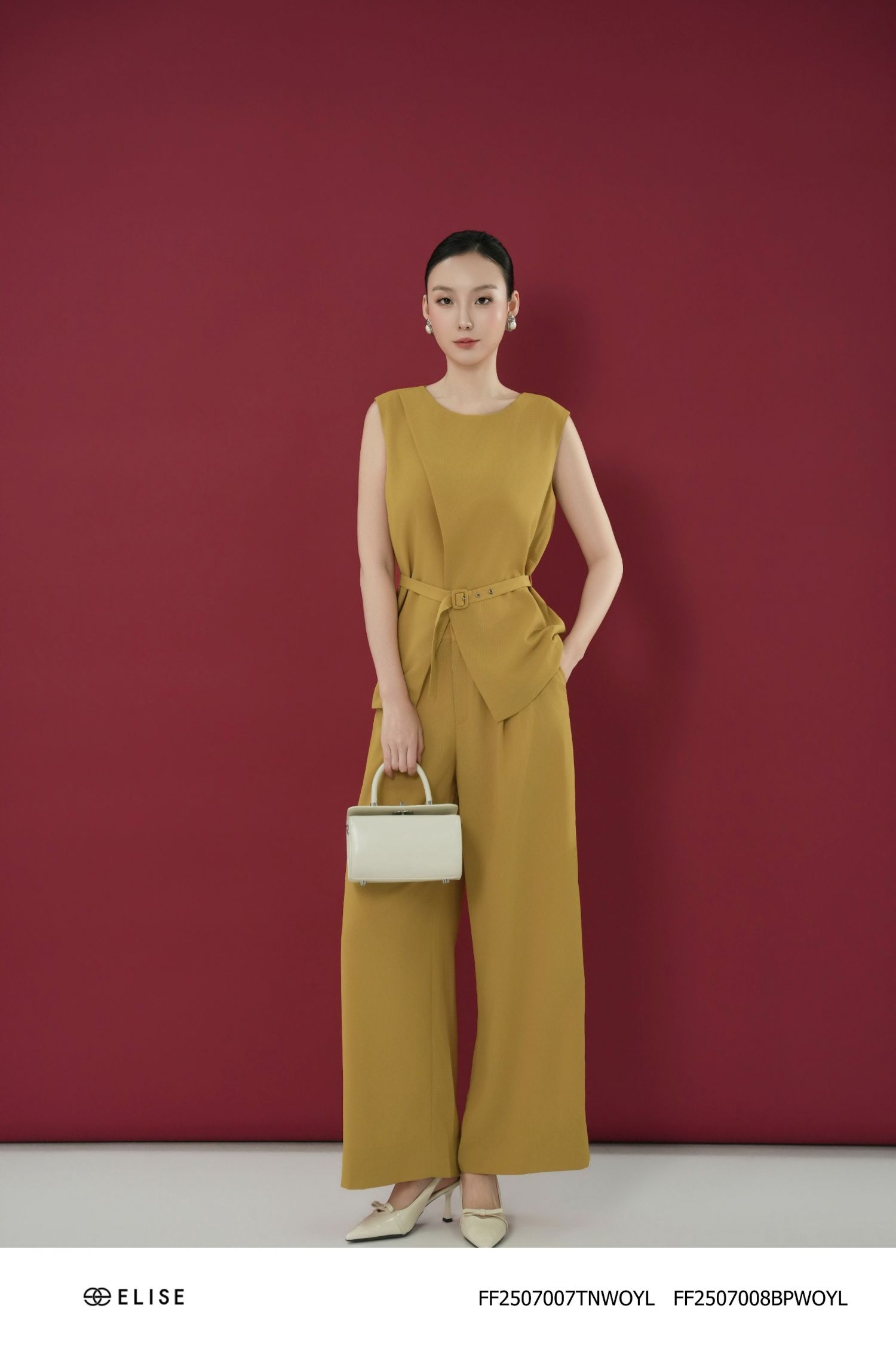 QUẦN SUÔNG VÀNG MƠ TÚI CHÉO