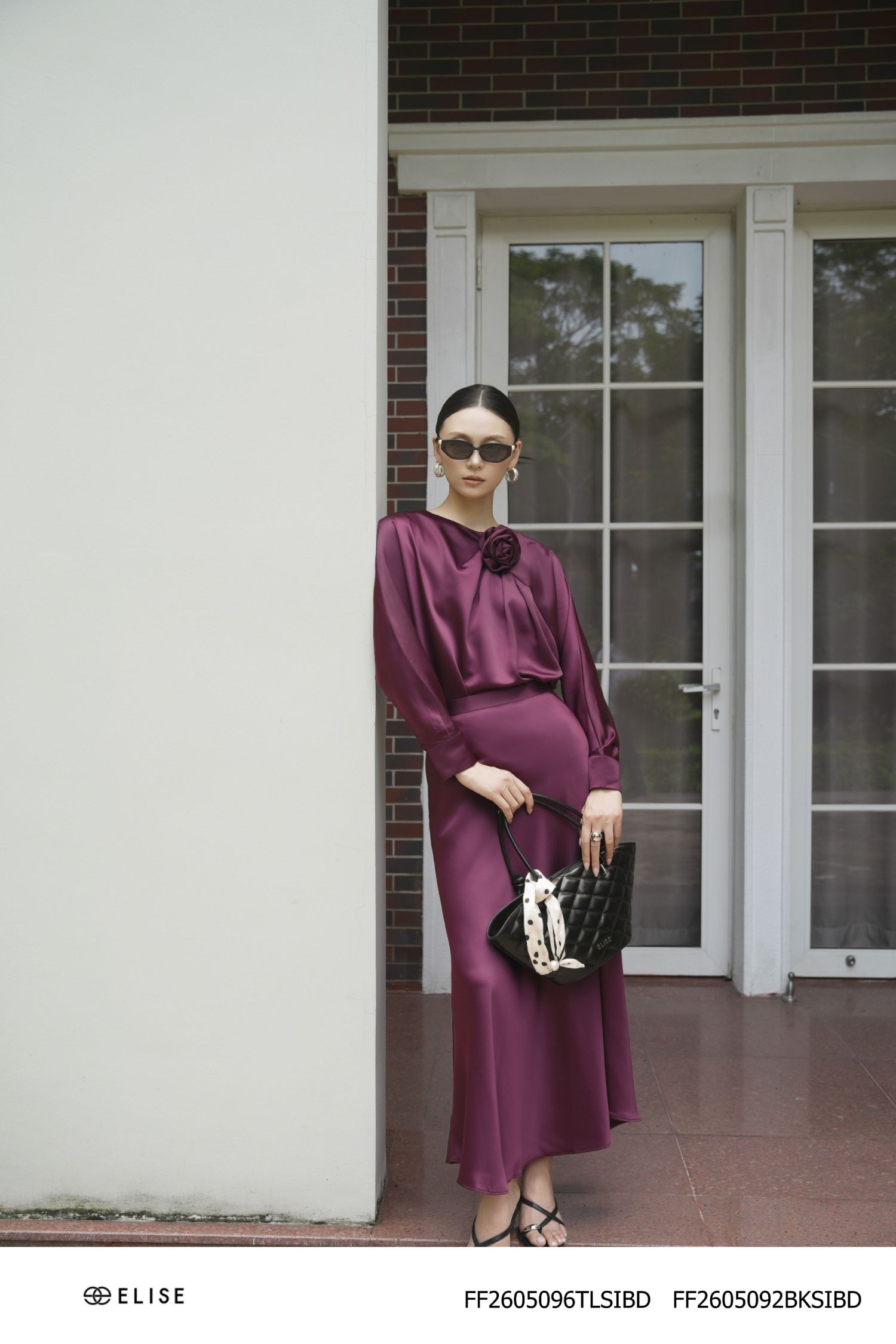 CV LỤA SATIN BURGUNDY
