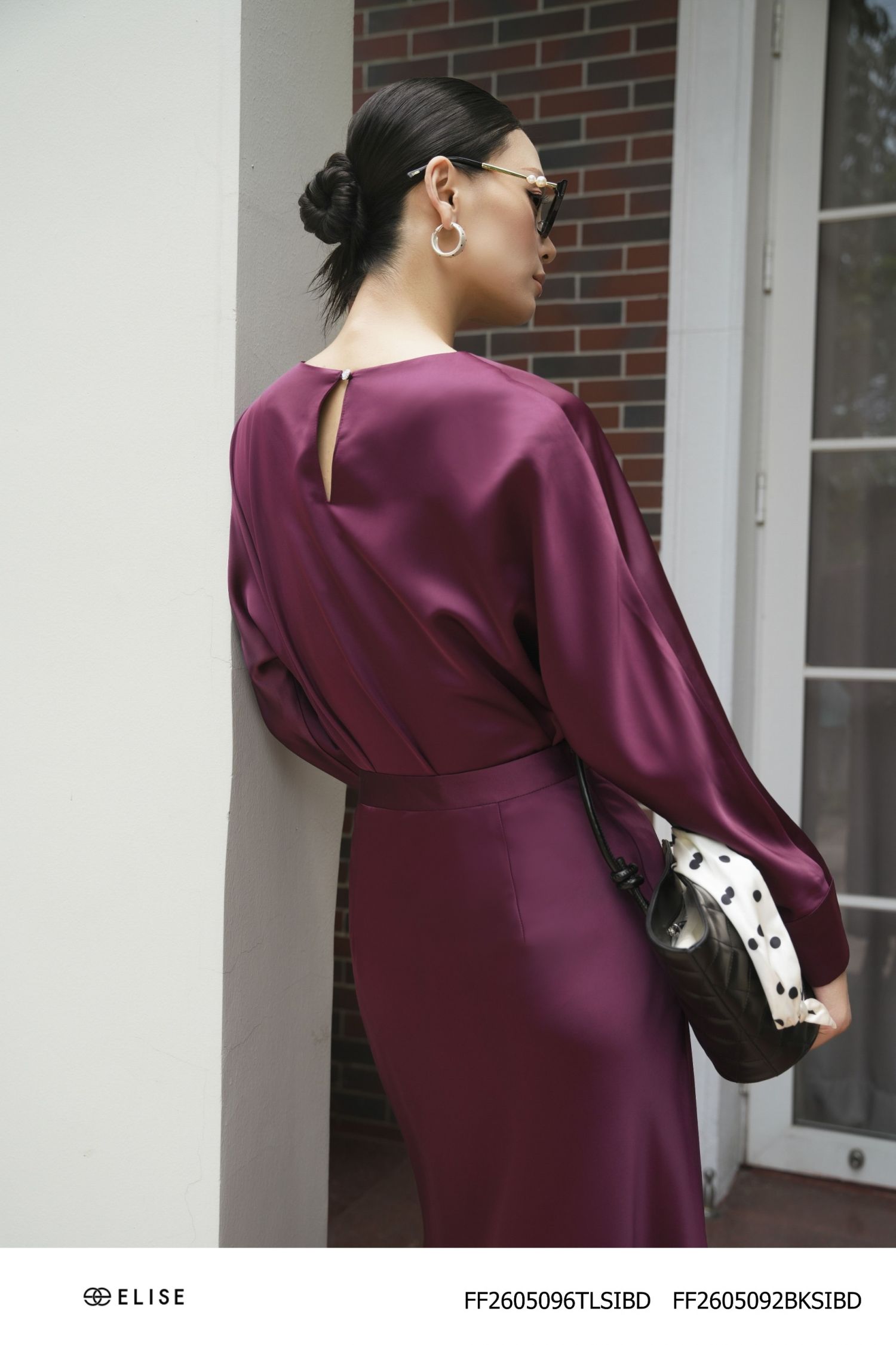 CV LỤA SATIN BURGUNDY
