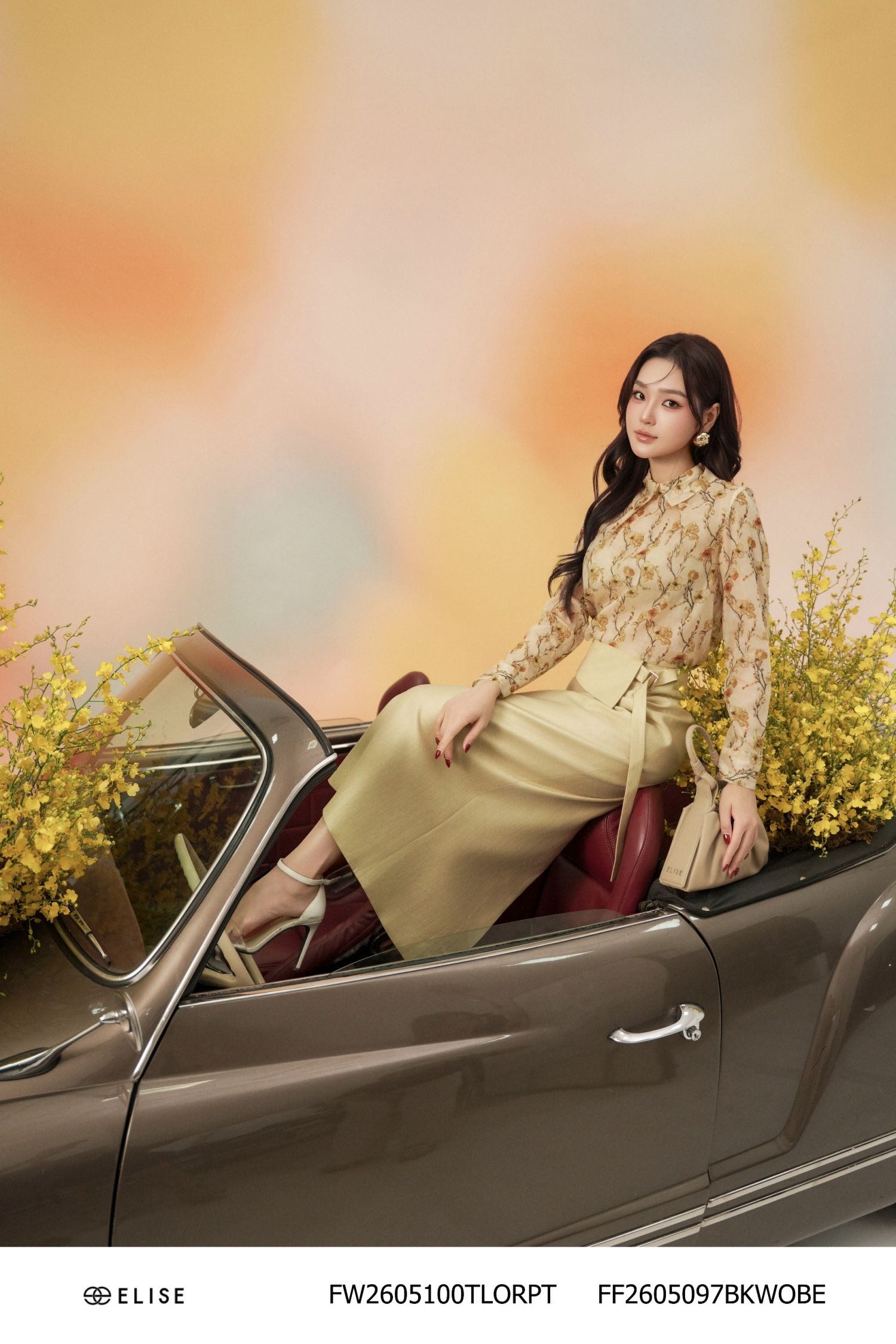 JUPE BÚT CHÌ BE VÀNG XẺ SAU