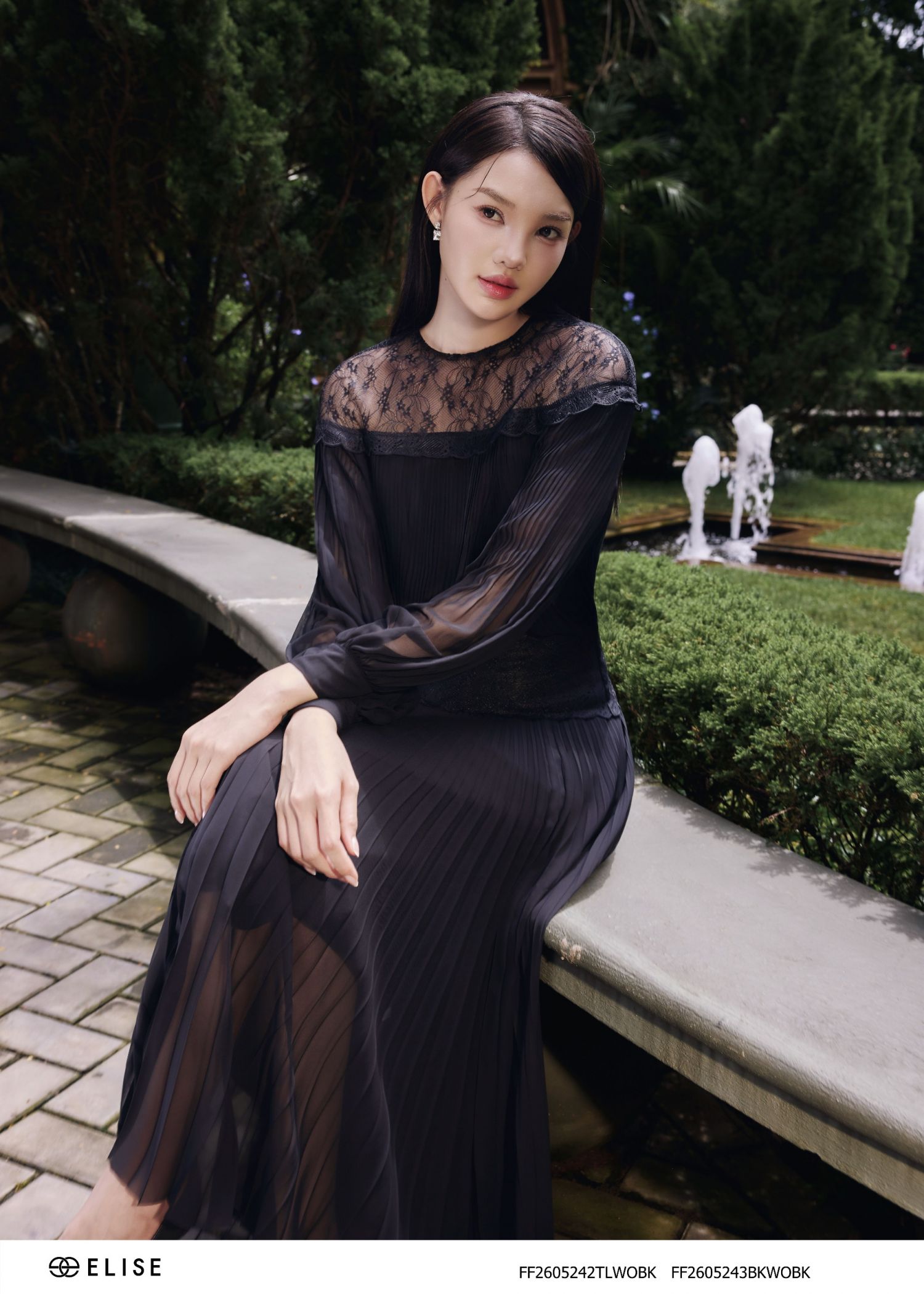 CV CHIFFON ĐEN DẬP LY