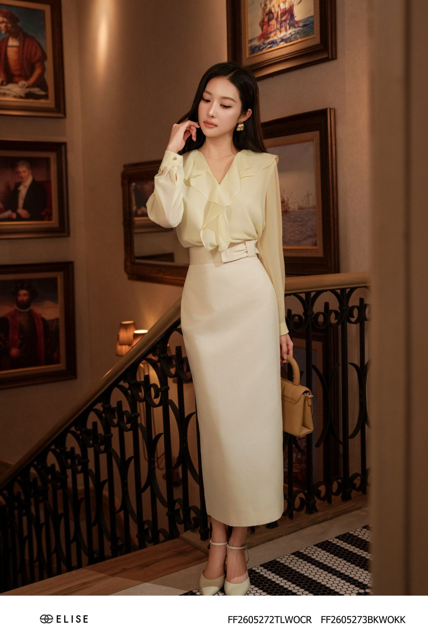 JUPE KAKI VÂN KEM XẺ SAU